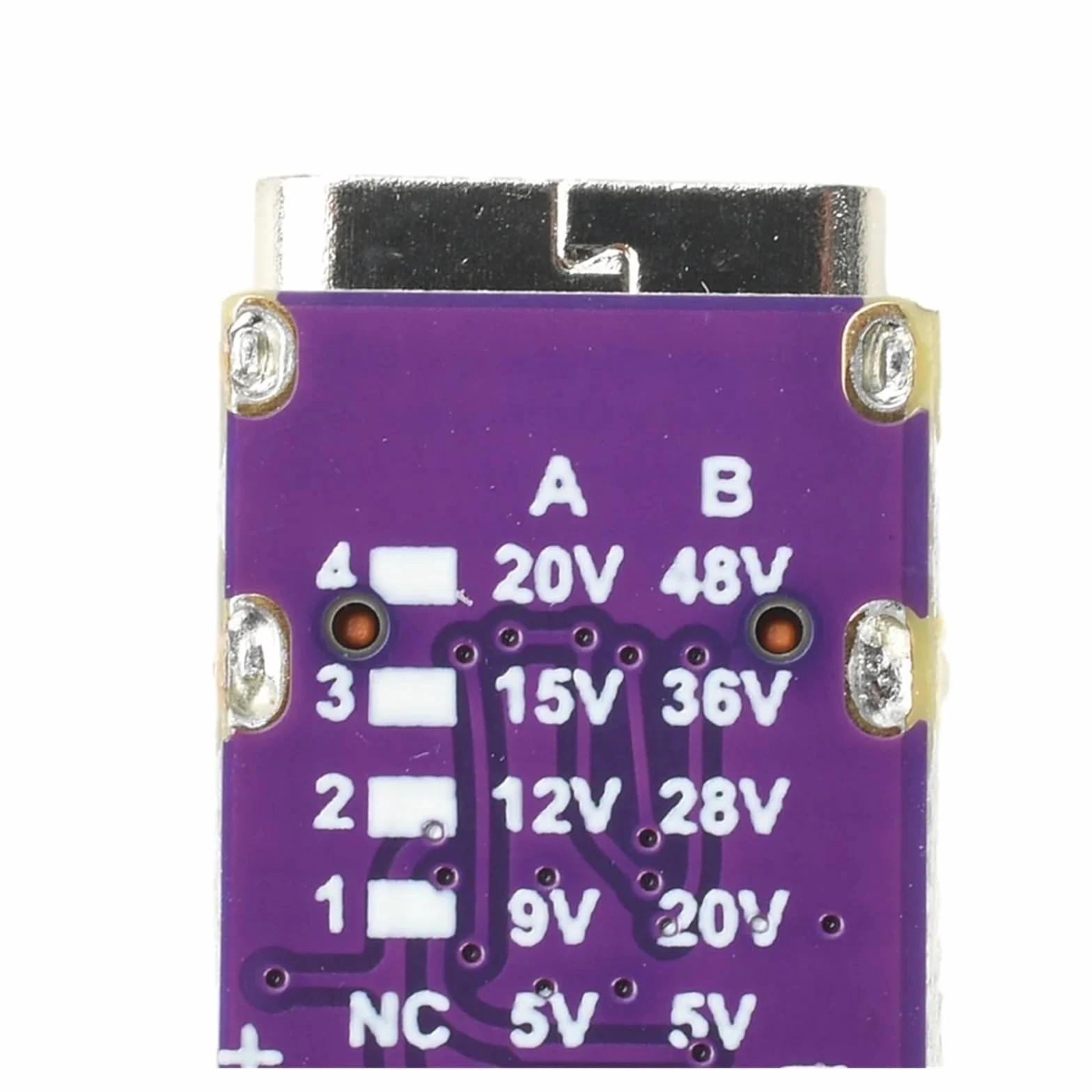PD3.1/QC3.0 Decoy Module USB-C 5-48 V 5 A Fixed Output Board for DIY Power Supply Tester (High Voltage)