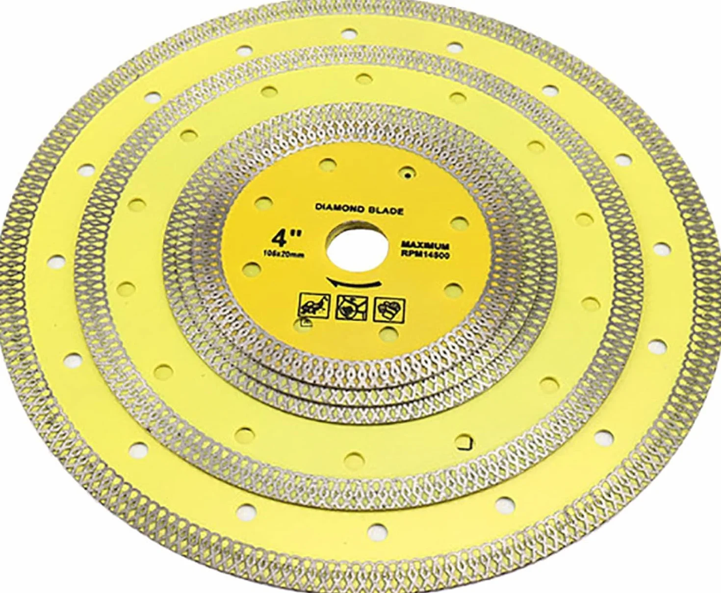 Diamentowe tarcze tnące do szlifierki kątowej， 1 szt. Diamentowa tarcza tnąca 105/115/125/180/230 mm Tarcza tnąca prasowana na gorąco do marmuru, płytek, betonu, kamienia, granitu, betonu, tarcze tnąc