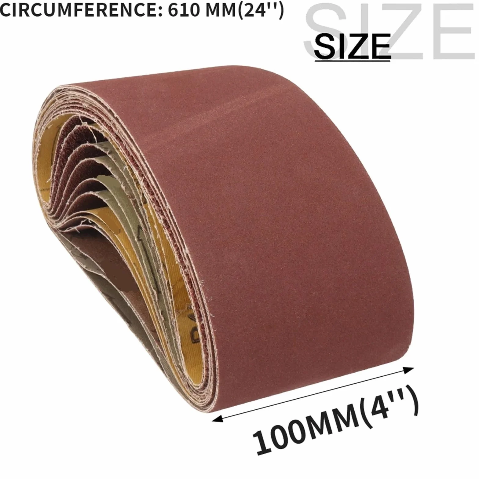 Taśmy ścierne do szlifierek taśmowych 10 szt. 100x610 mm 40-320 Ziarno Taśmy ścierne do elektronarzędzi(80)