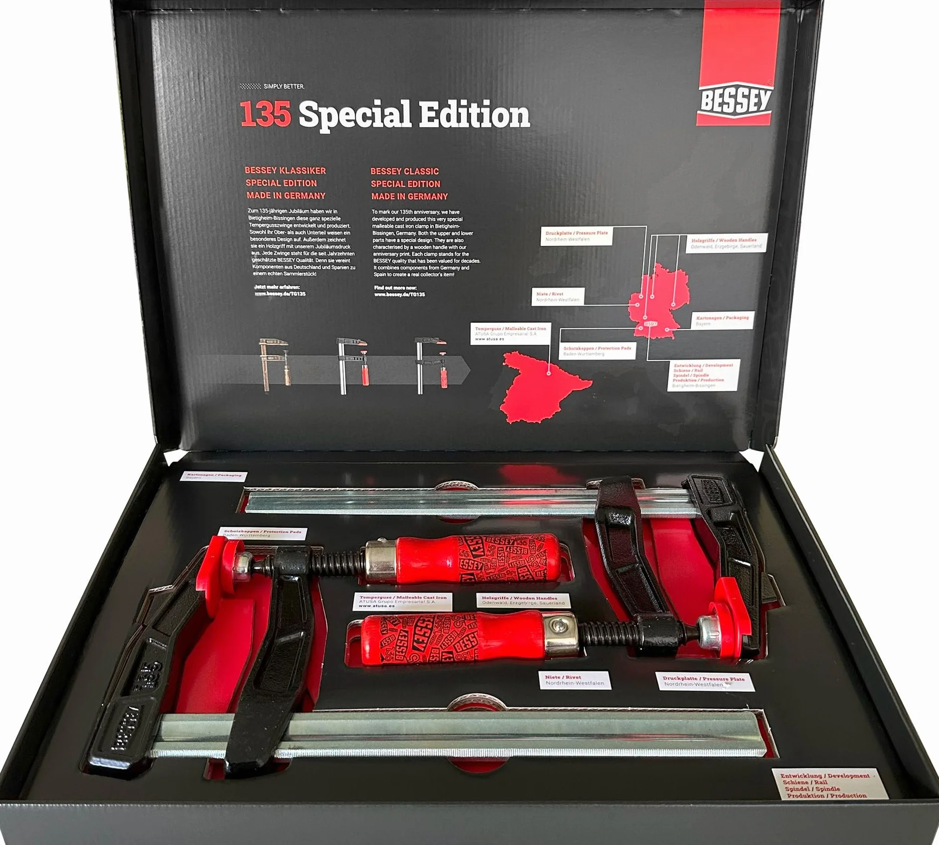 Bessey Classic Special Edition żeliwny zacisk, zestaw 2 szt