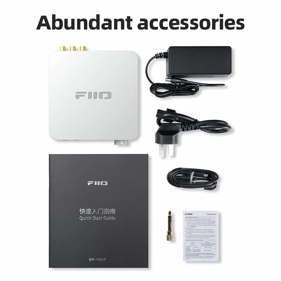 FiiO K11 DAC wzmacniacz słuchawkowy 6,35 mm 4,4 mm RCA 1400 mW 384 kHz/24 bit DSD256 czarny