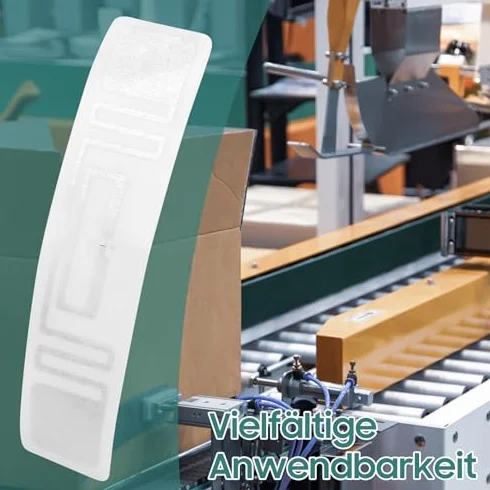 Etykiety RFID UHF, 100 szt. 73x20mm 860 do 960 MHz UR108 Chip Elektroniczny Znacznik Wielokrotnego Użytku Etykieta Identyfikacyjna Ochrona Przed Podrabianiem w Celu Zarządzania