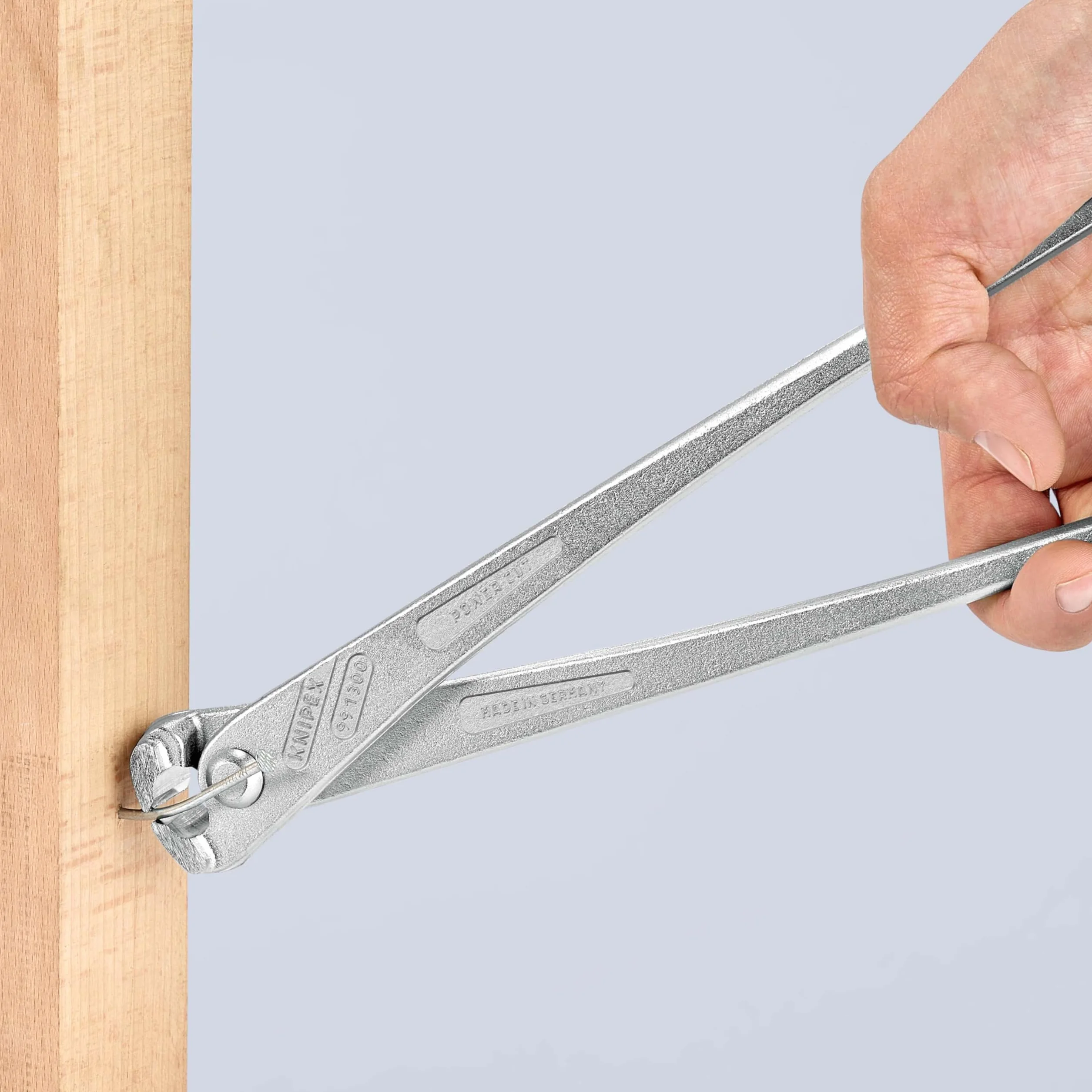 KNIPEX Obcęgi zbrojarskie o zwiększonym przełożeniu z wysokim przełożeniem dźwigni Cynkowane na wysoki połysk 300 mm, 99 14 300 EAN