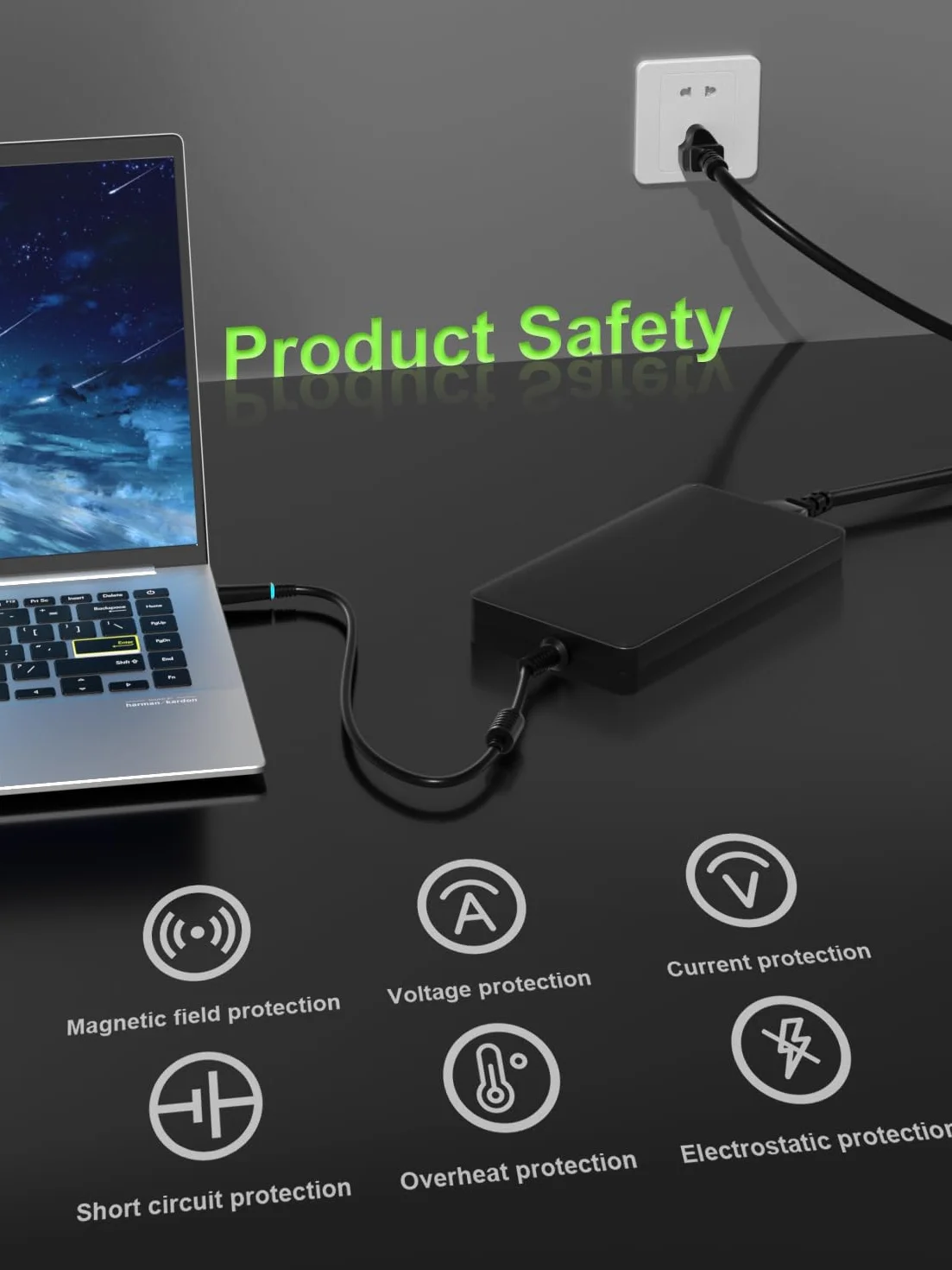 240W Ładowarka kompatybilna z Dell G16 G15 G7 G5 G3 Alienware 17 15 x17 x16 x15 M17 M15 Precision 7720 7730 7740 7750 7760 7770 7780 75600 7670 7680 Laptop