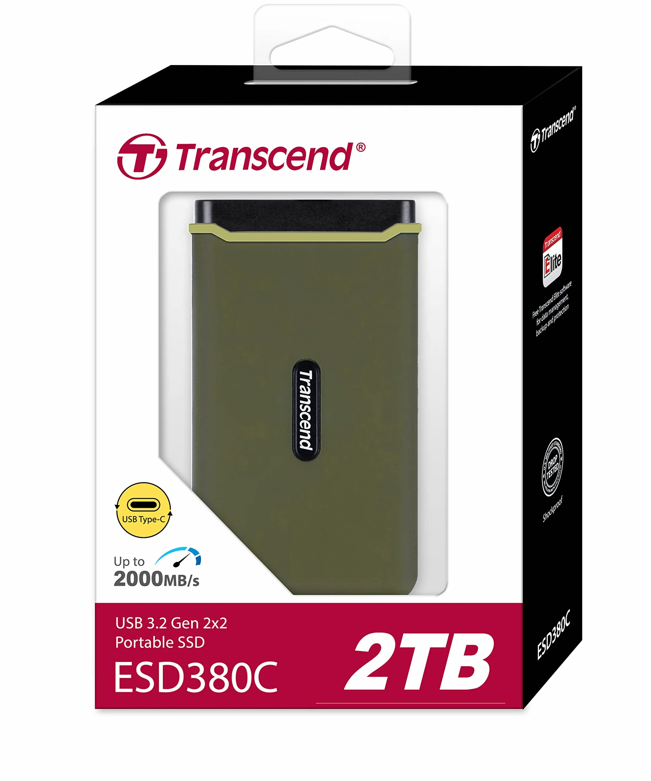 Transcend ESD380C 2 TB USB 3.2 Gen 2x2 Typ-C przenośny dysk SSD