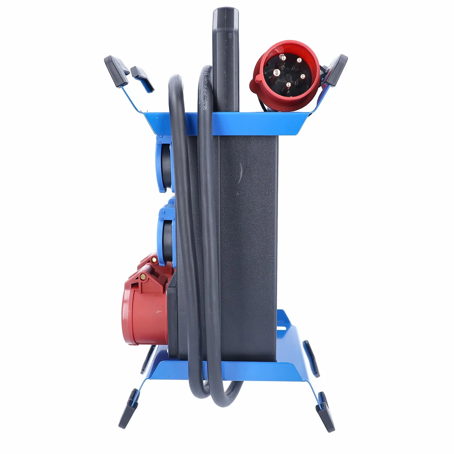 Schwabe STECKY 11 CEE-Stromverteiler 2,5 m Gummischlauchleitung H07RN-F 5G2,5 4 Schuko 230V 16A 2 CEE-Steckdosen 400V 16A IP44 Schwarz