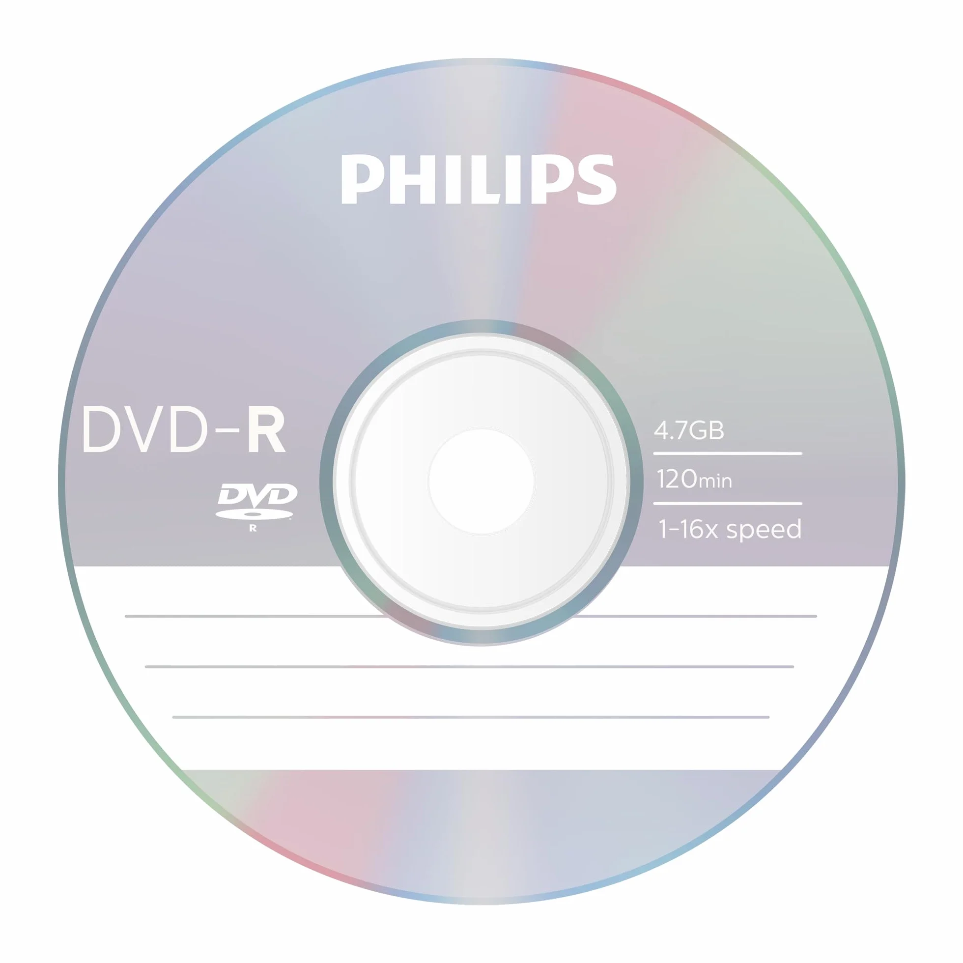 Philips DVD-R nośniki wysokiej prędkości 4,7 GB 120 minut 100 szt.
