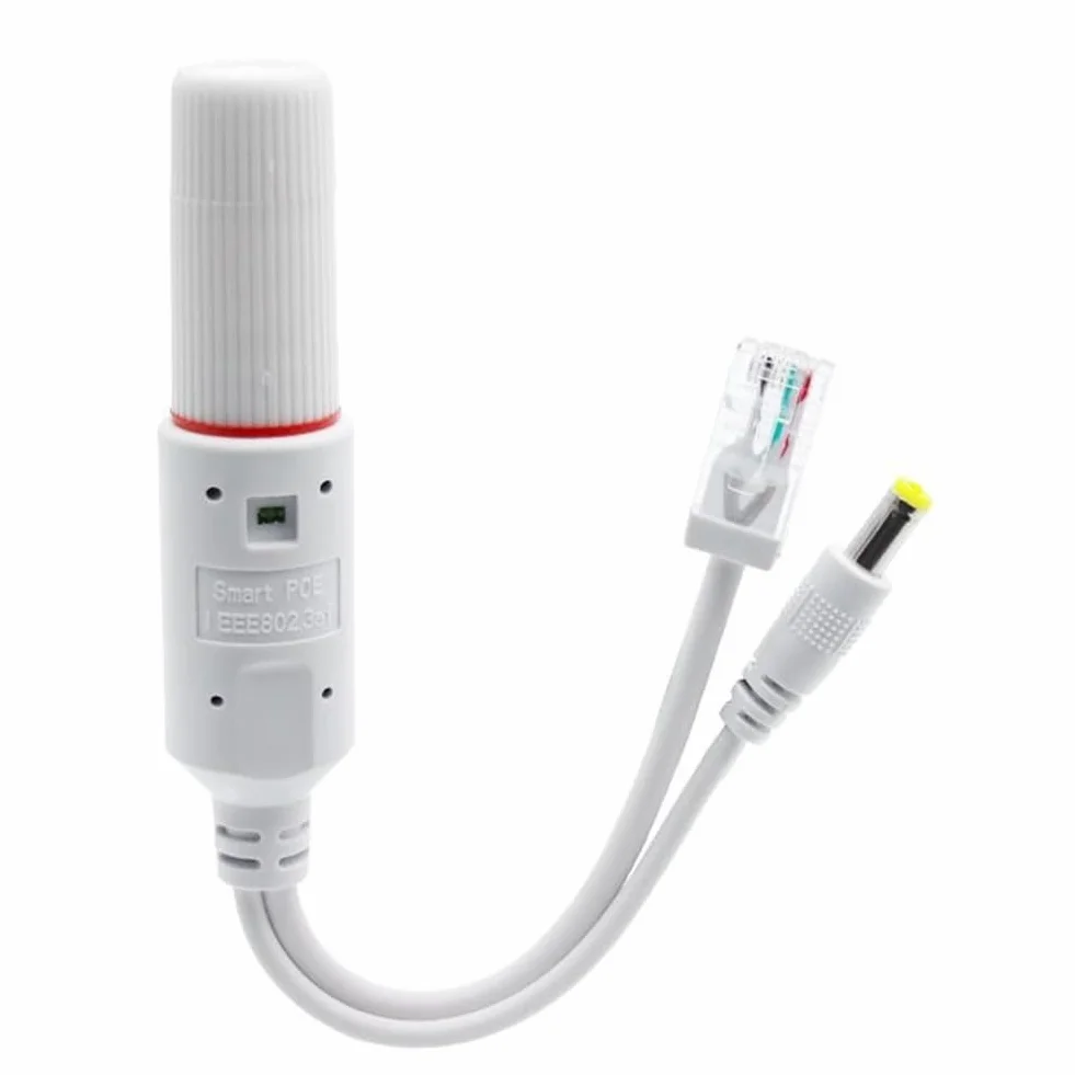 Wodoodporny rozdzielacz POE 48V do 12V z adapterem wideo i zasilaczem do kamery IP