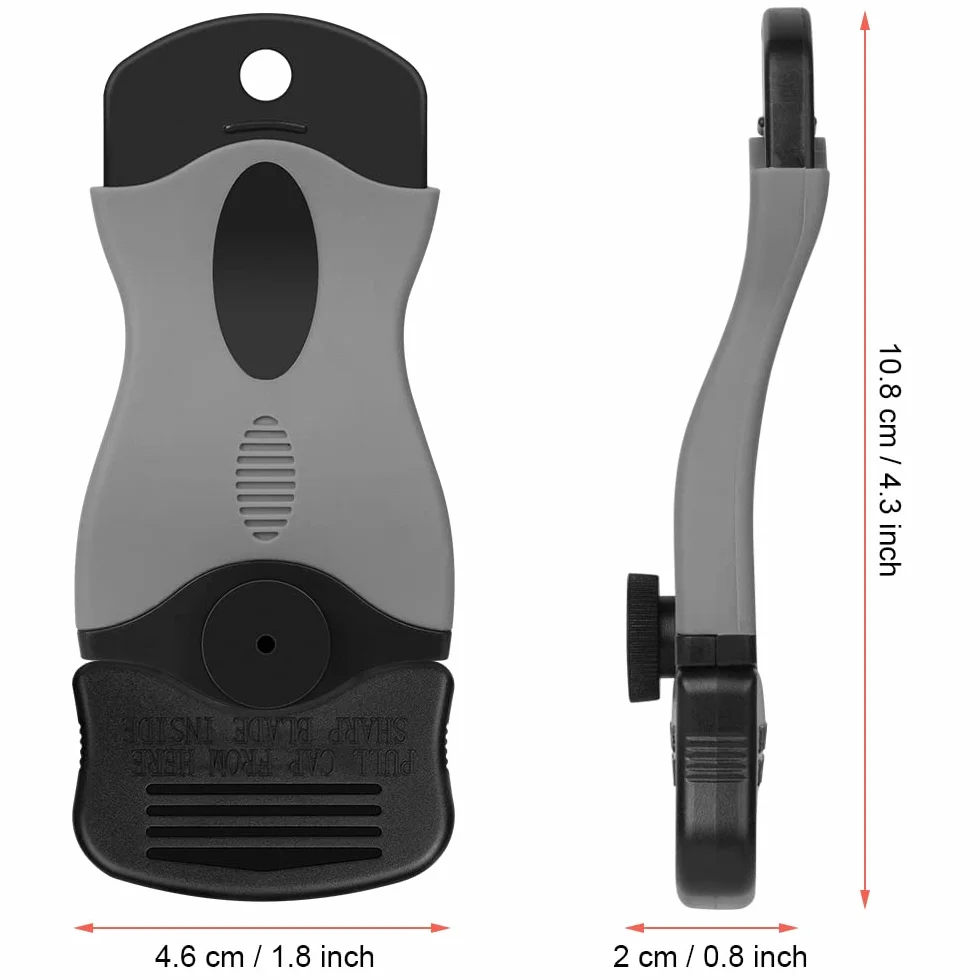 Flintronic Skrobak, uniwersalny skrobak do czyszczenia do usuwania kleju, malowania, naklejek z 10 metalowymi ostrzami i 10 ostrzami z tworzywa sztucznego