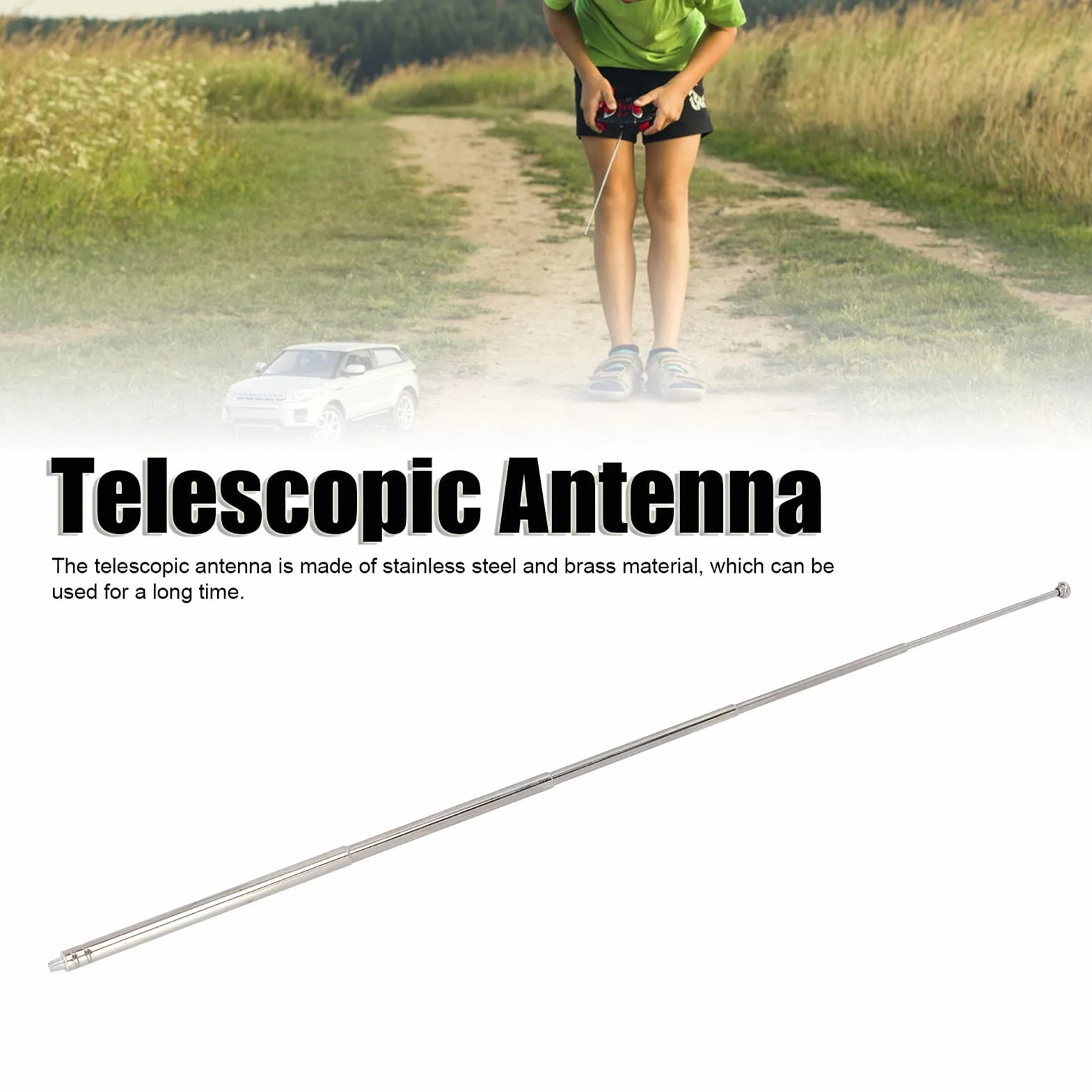 Antena Teleskopowa 5 Sekcji 30 cm M3 Gwint T do Telewizora Radia FM