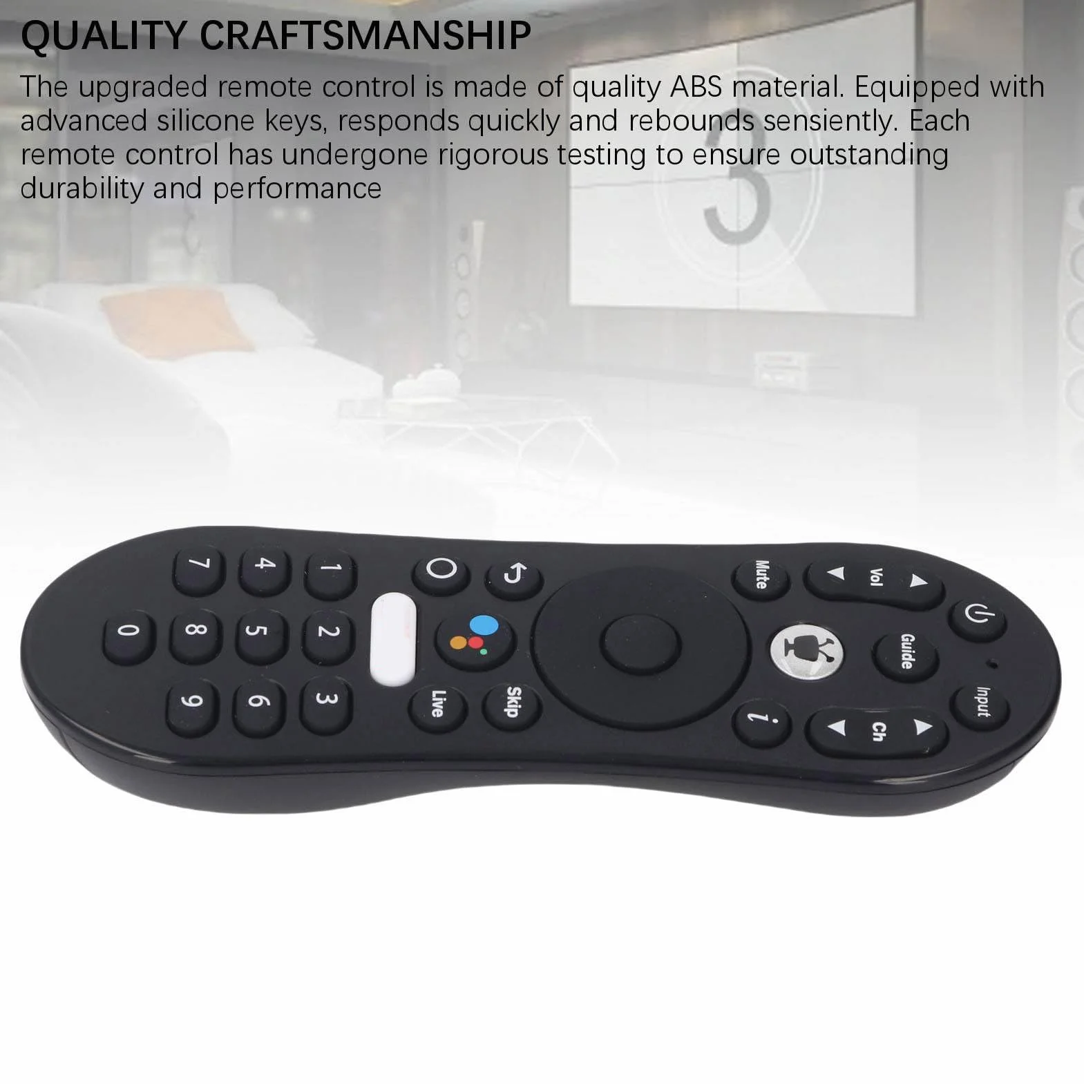 Elprico Uniwersalny Pilot Głosowy Tivo Stream 4K, Sterowanie Mocą i Głośnością dla Android TV