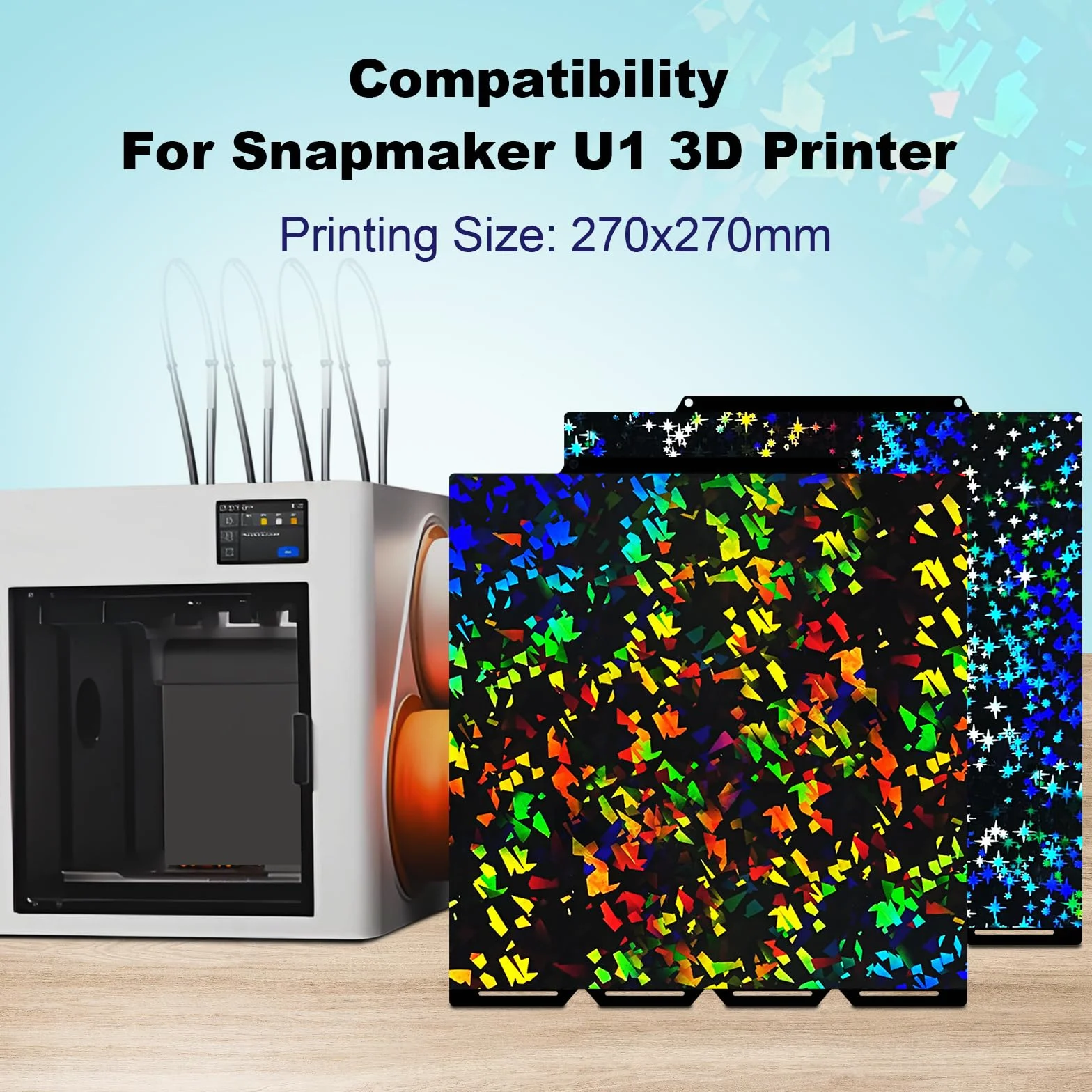 IdeaFormer PEF U1 stalowa taca drukarska sprężynowa do Snapmaker U1 276 x 293 mm