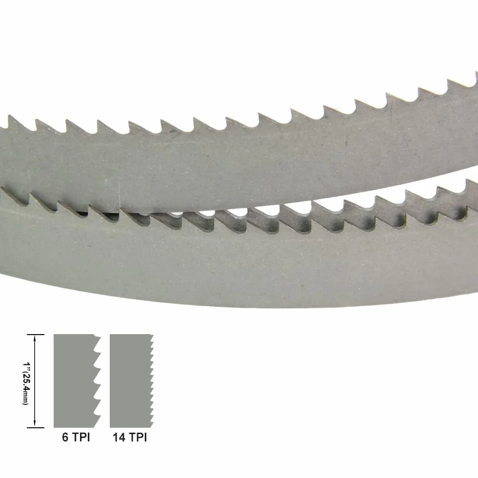Brzeszczot taśmowy Brzeszczot taśmowy M42 1400 mm 6TPI Bimetal 1400x13x0,6 mm do obróbki drewna i metalu, brzeszczot taśmowy do piły taśmowej 14TPI(14 Tpi)