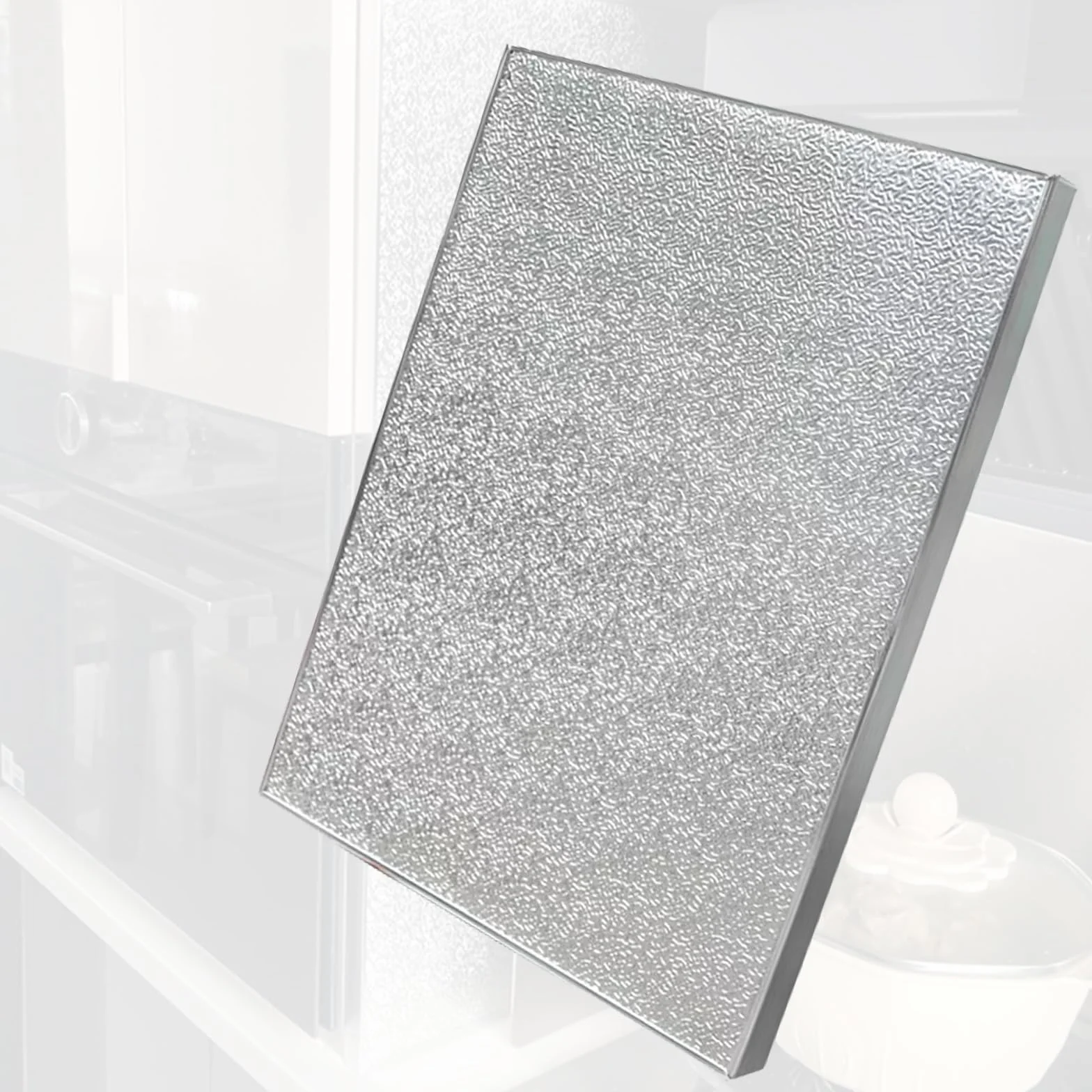Panel termoizolacyjny, aluminiowa mata ochronna termiczna, ognioodporny panel do kuchenki mikrofalowej i blatów kuchennych, samoprzylepna, bezpieczeństwo i ochrona pieców