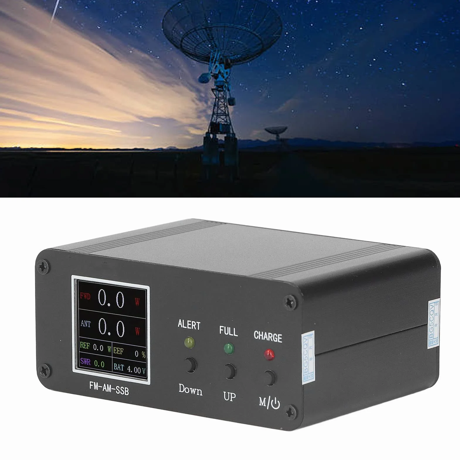 Miernik SWR 120W 1.8-54MHz Kolorowy Ekran 240x240 Tester Mocy FM AM SSB