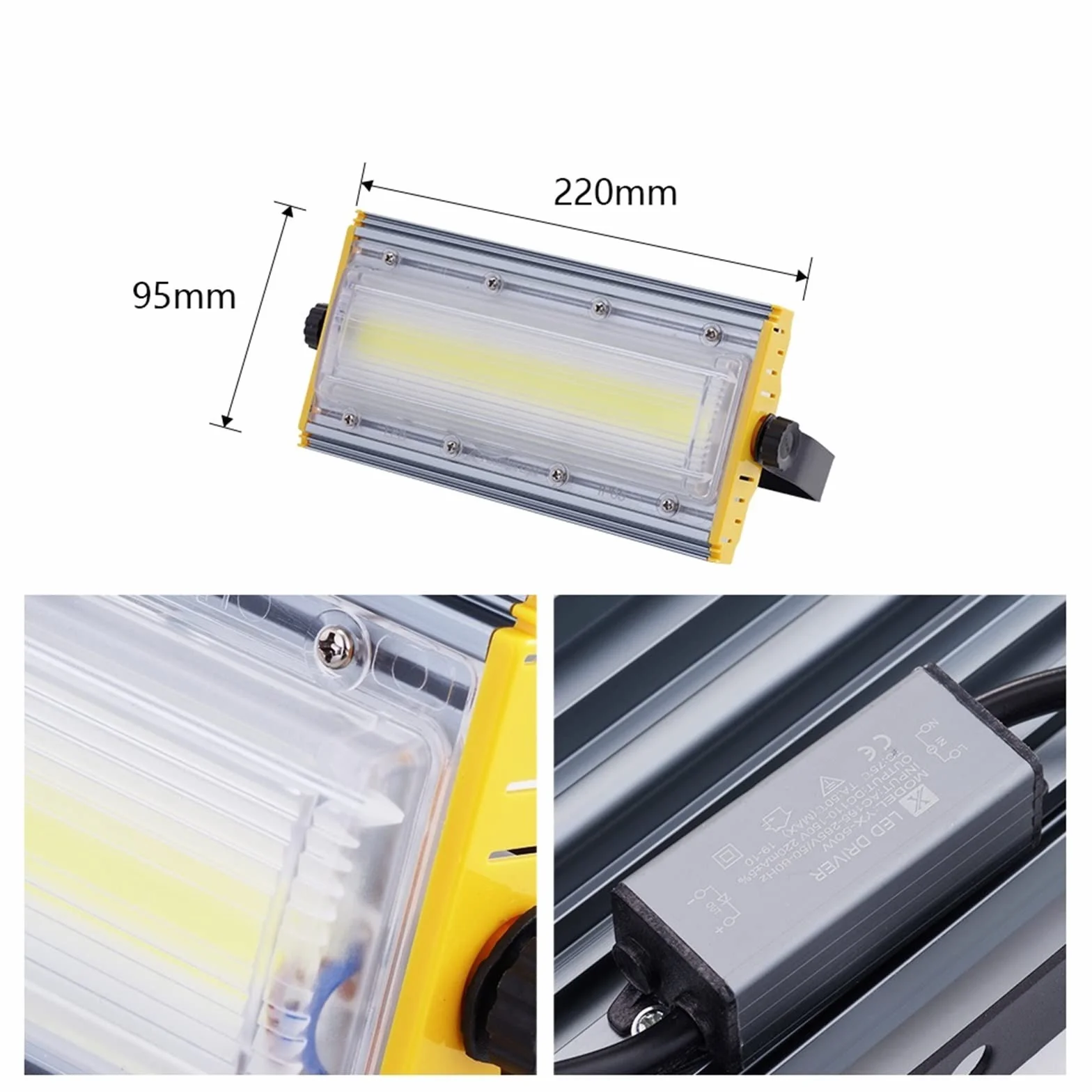 lampy solarne do użytku na zewnątrz, Reflektory Zewnętrzne Światło powodziowe zewnętrzne ogrodowe punktowe LED, Rozmiar: lampa 150W(Warm White,50W)
