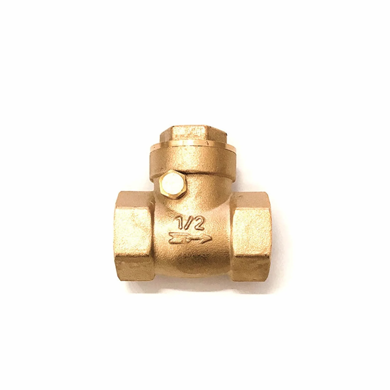 1/2" 3/4" 1" 2" 3" 4" gwint wewnętrzny mosiądz poziomy zawór zwrotny zapobiegający cofaniu się wody (rozmiar: 2,5 cala)
