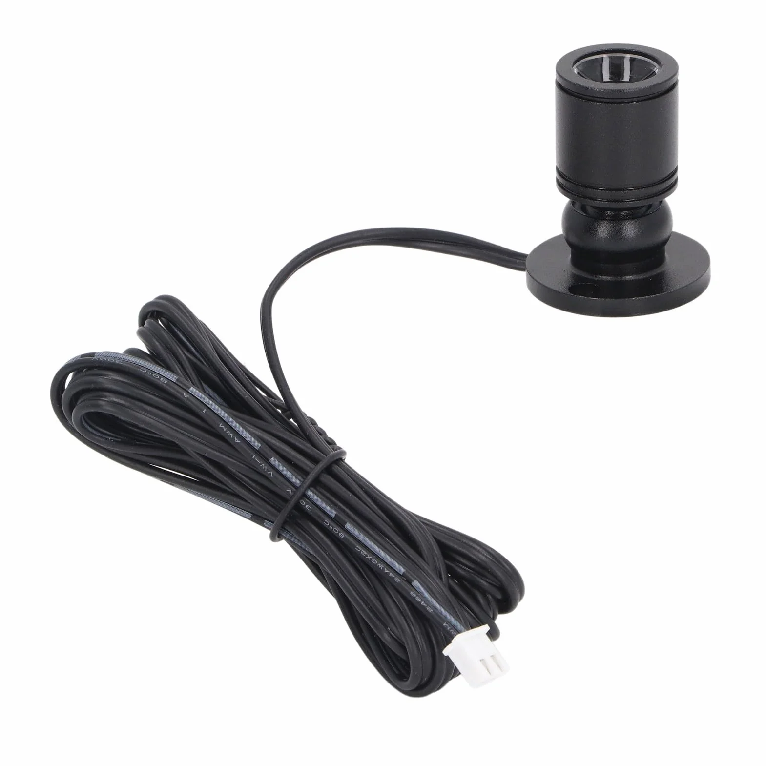 4 szt. Mini Reflektor LED z Przyciemnianiem, Zasilane przez USB, Regulowane Światło Akcentujące do Szafy, Ganek, Gablot, 5 V (Czarny)
