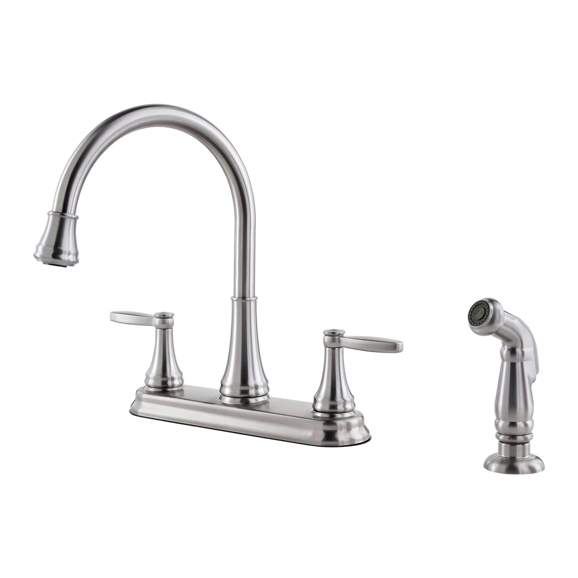 Pfister Glenfield bateria ze stali nierdzewnej z 2 uchwytami z bocznym strumieniem