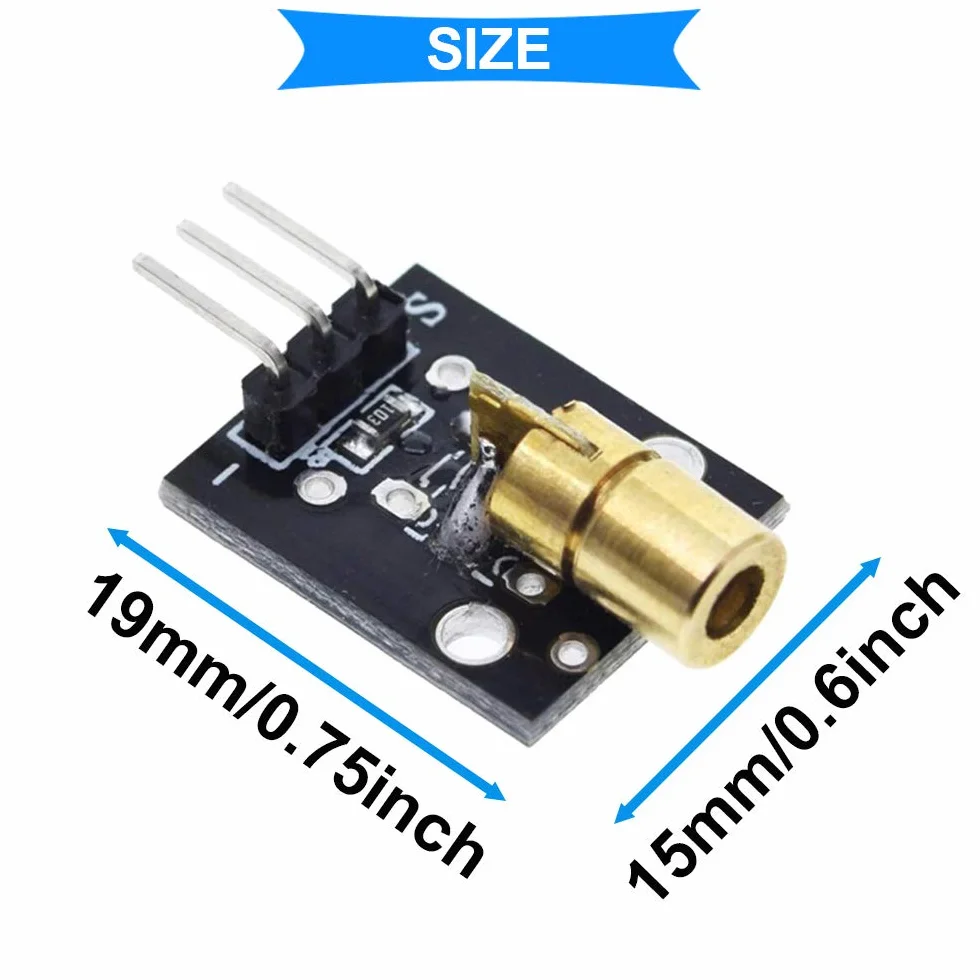 Moduł czujnika laserowego 4 szt. niemodulator tuba odbiornik laserowy do Arduino z 4 szt. KY-008 650nm moduł nadajnika laserowego, kabel Dupont