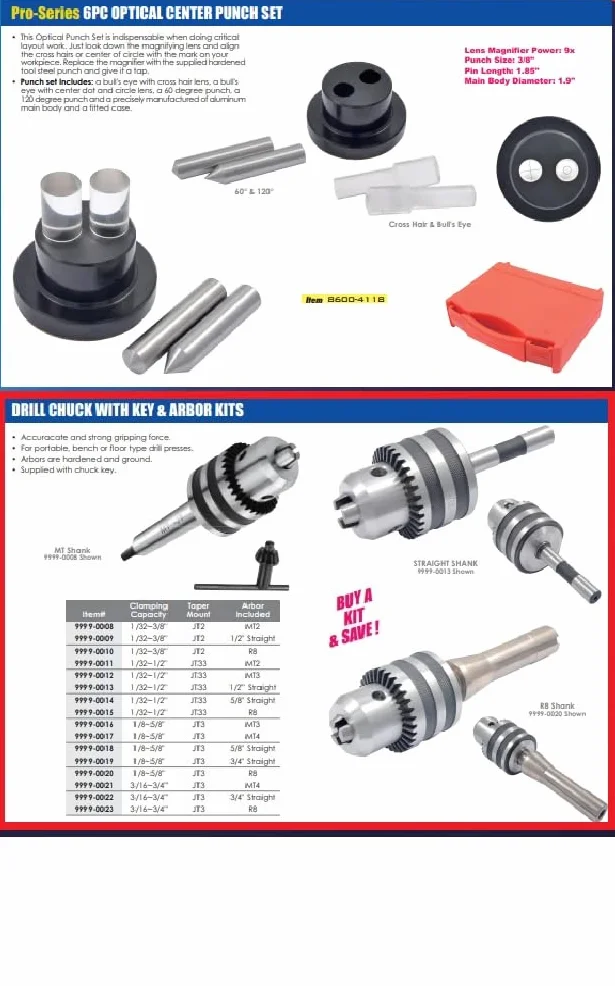 HHIP 9999-0009 Uchwyt wiertarski JT2 3/8" z trzpieniem prostym 1/2"