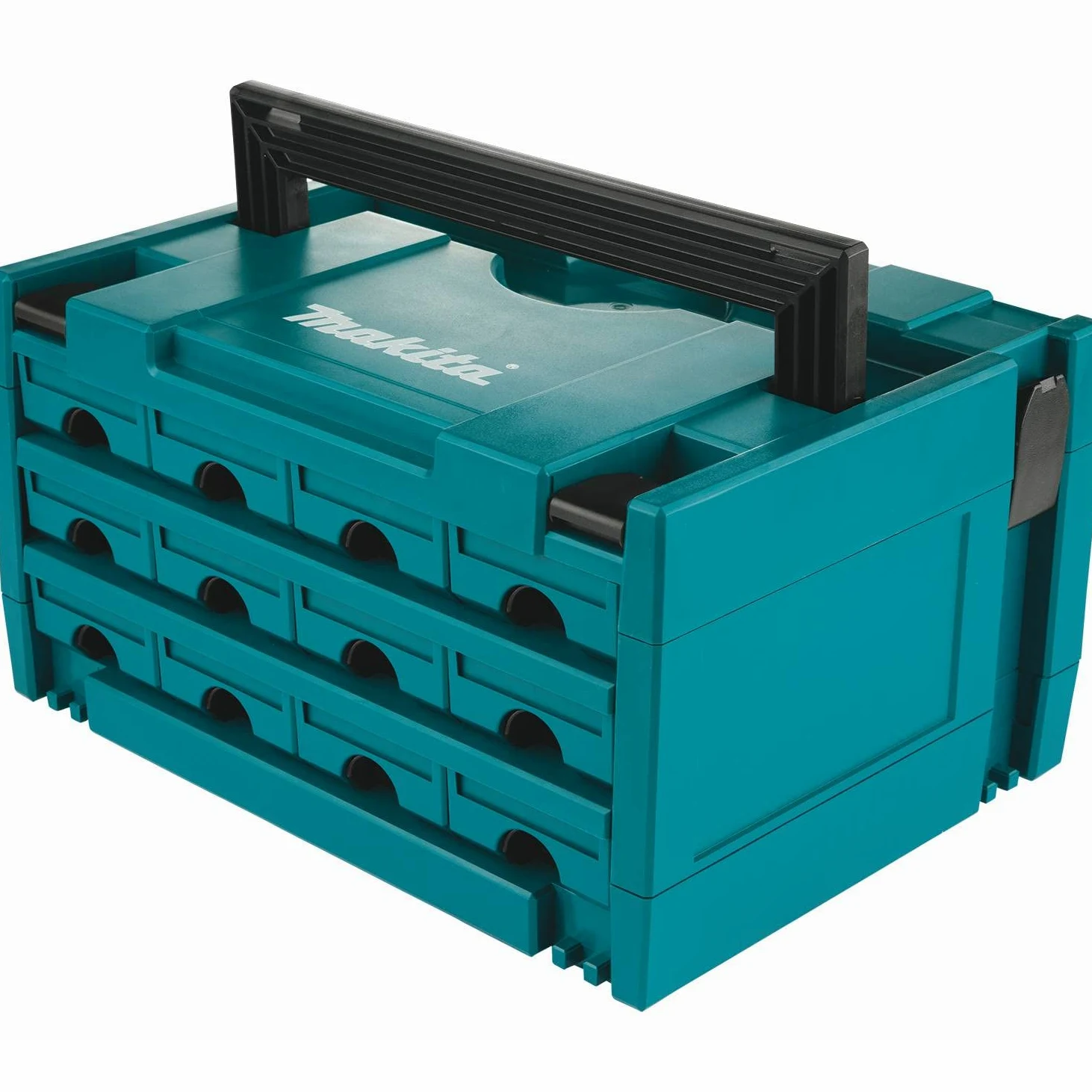 Makita Makpac Skrzynka Narzędziowa, Zielony/Czarny, 39.37 x 29.54 x 21.59 cm