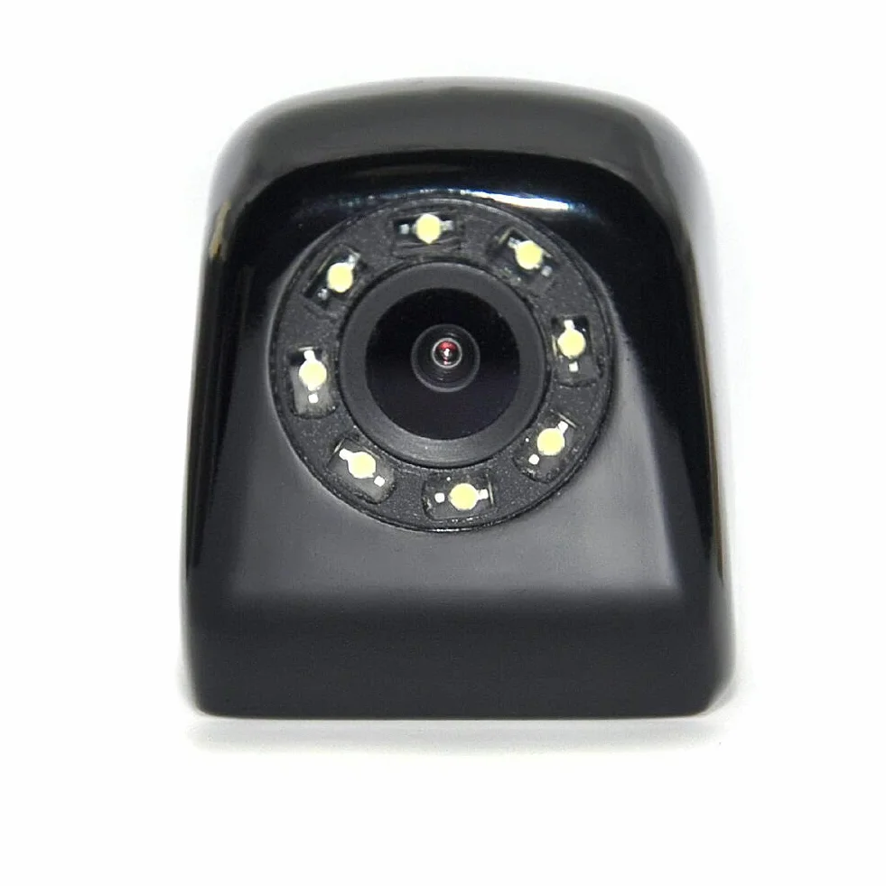 Kamera przednia do samochodu CCD HD szerokokątny wodoodporny 8 LED noktowizor pomoc cofania
