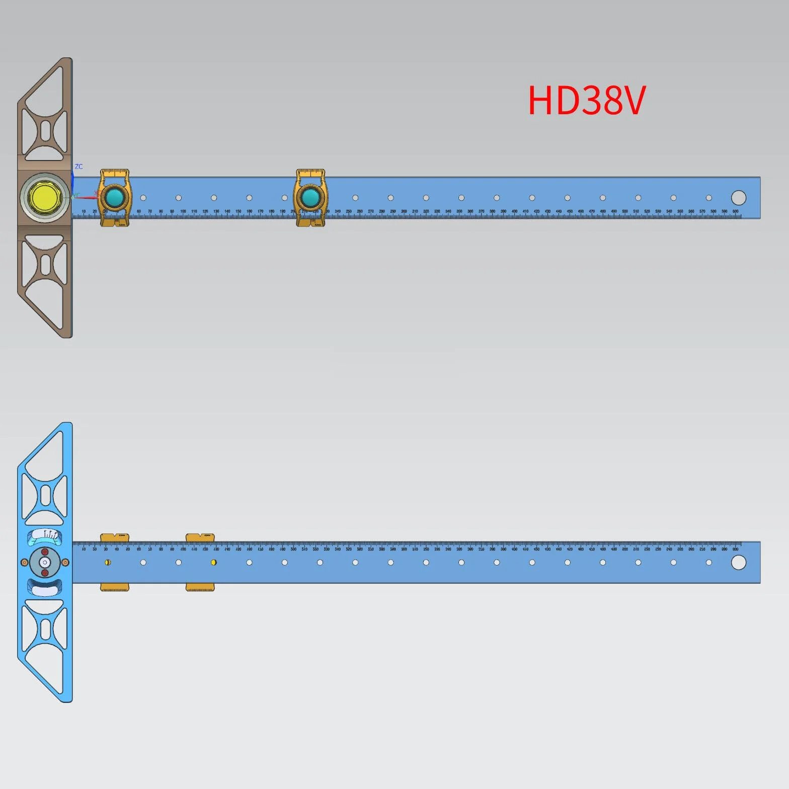 VIDOO Hooked On Wood Line Master HD38 True Mark Linijka HD38V Regulowany Rysik Stalowy-32 Cal