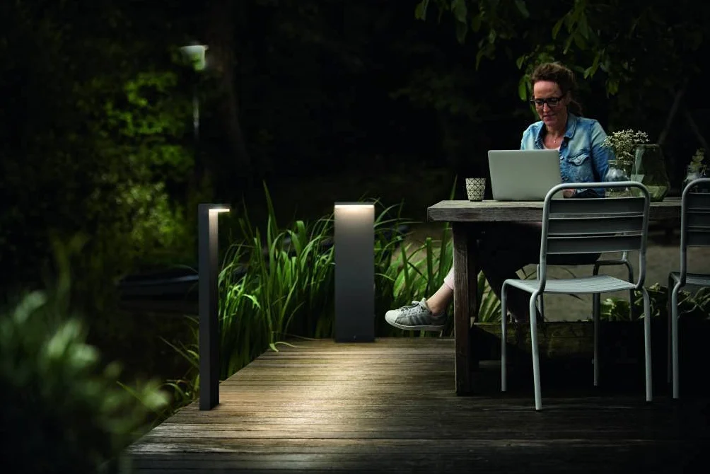 Philips myGarden Bustan lampa LED na drogę, antracyt, lampa ogrodowa, lampa zewnętrzna