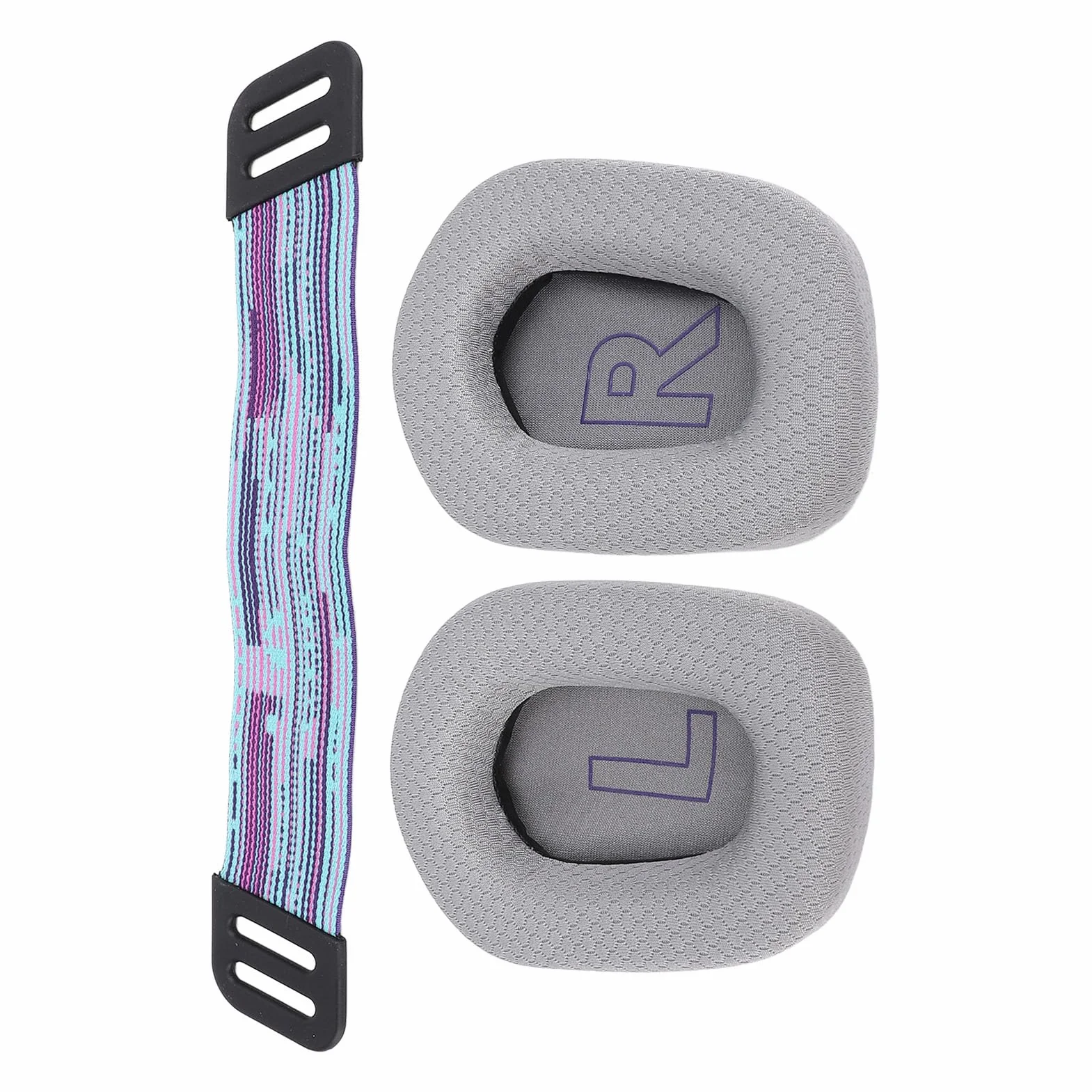 Tonysa Wymienne Nauszniki z Paskami do Zestawu Słuchawkowego G733 G335 (GRAY)