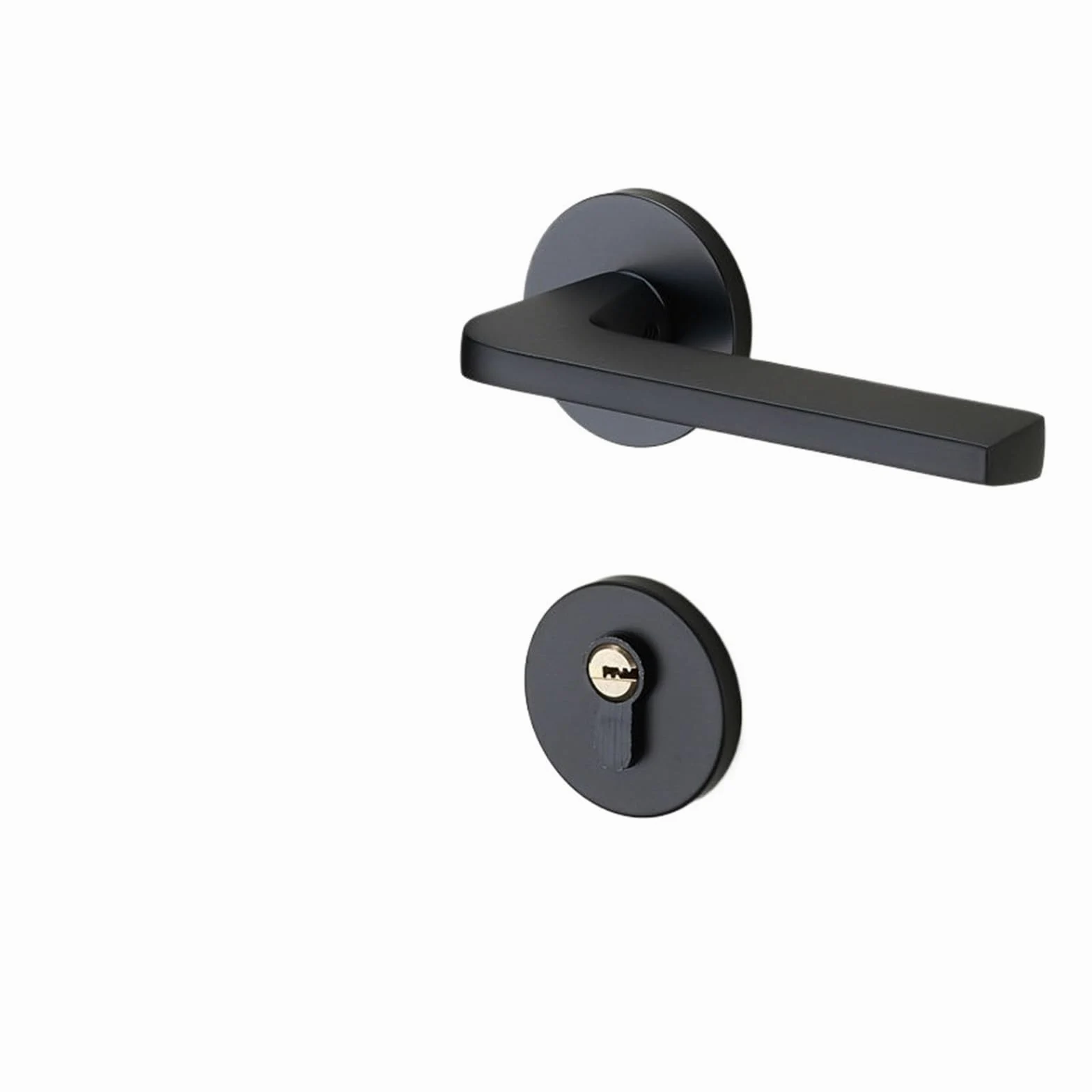 Szary chiński styl magnetyczny cichy zamek do drzwi sypialnia uchwyt | Sypialnia chiński styl magnetyczny cichy uchwyt szary (elegancki czarny cichy 35-50 mm)