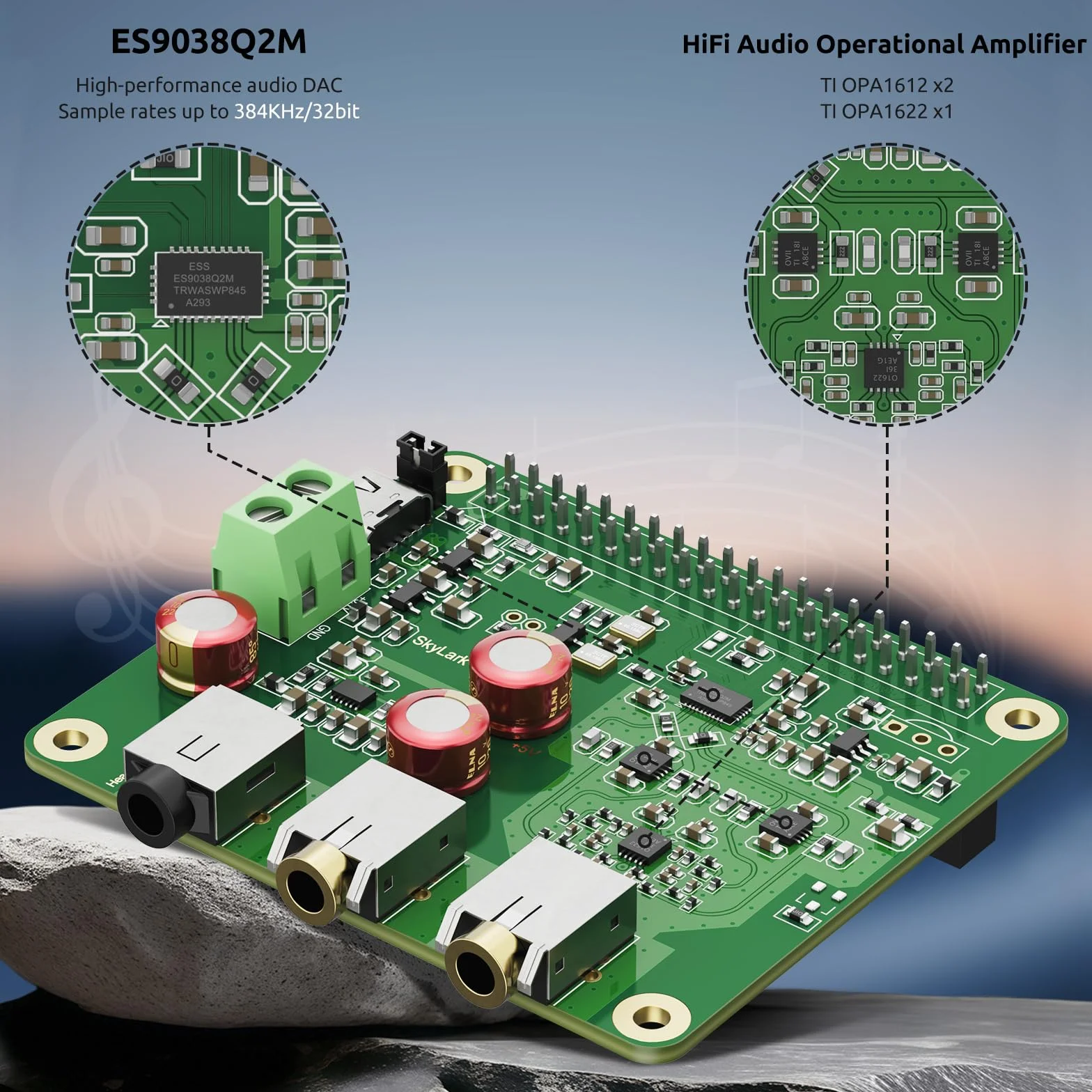 Raspberry Pi HiFi DAC Czapki