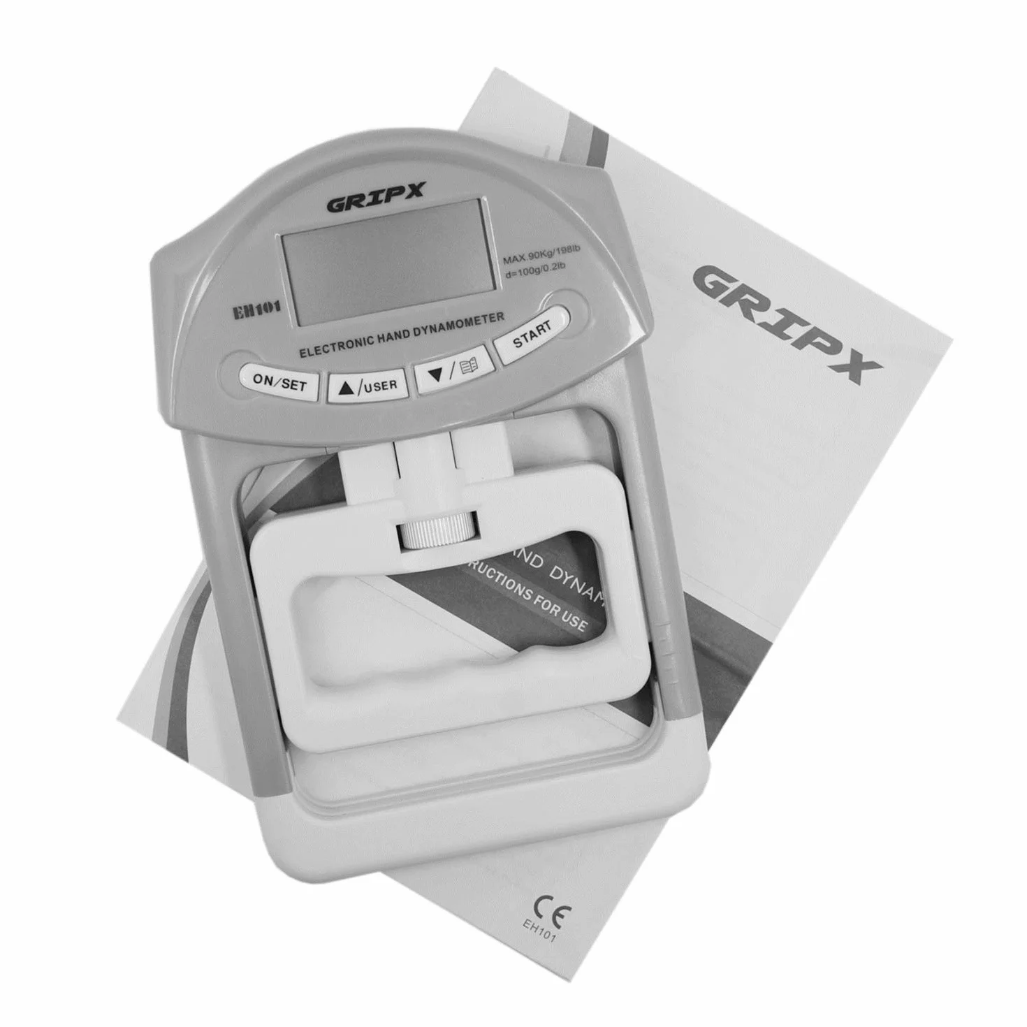 Cyfrowy ręczny dynamometr ręczny miernik pomiaru siły chwytu automatyczne przechwytywanie elektroniczny uchwyt ręczny moc 89.8 kg / 90 kg