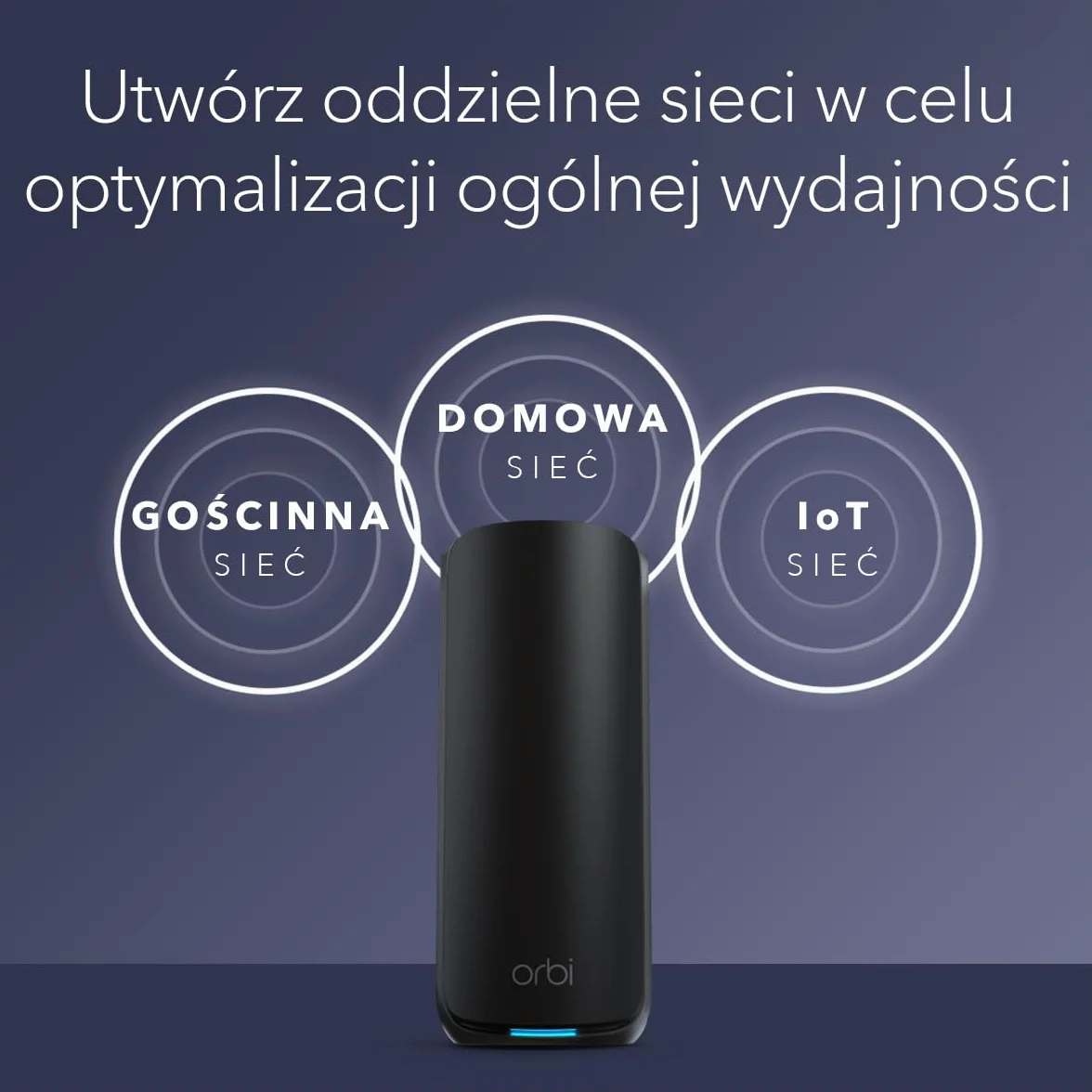 NETGEAR Orbi 870 Trójpasmowy system sieci mesh WiFi 7 (RBE873B) — router + 2 wzmacniacze satelitarne, funkcje zabezpieczeń, do 21 Gb/s, zasięg do 600 m2, 150 urządzeń, port internetowy 10 Gb/s, czarny