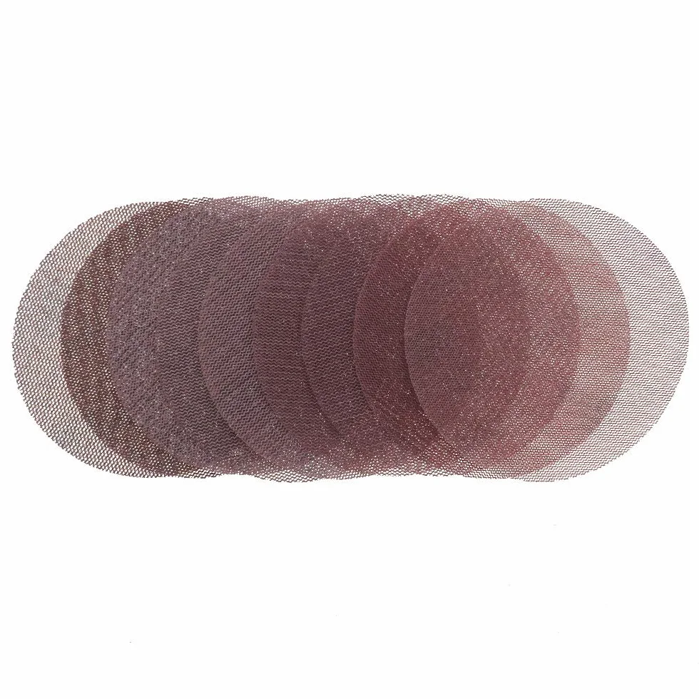 Tarcze ścierne siatkowe 5-calowa siatkowa tarcza ścierna 125 mm papier ścierny 80-600 z haczykiem na pętelkę bezpyłowy antyblokujący do lakieru samochodowego wykończenie metalu polerowanie(180 Grit)