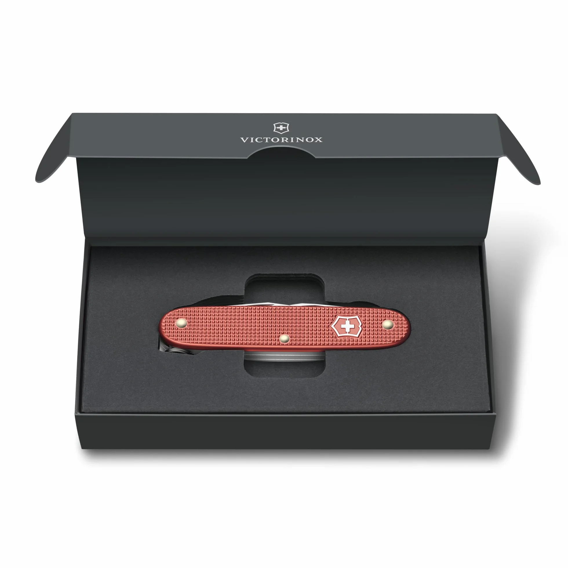 Victorinox Szwajcarski scyzoryk Pioneer X Alox Limited Edition 2025, narzędzie wielofunkcyjne, nóż szwajcarski, 9 funkcji, ostrze, śrubokręt, czerwony