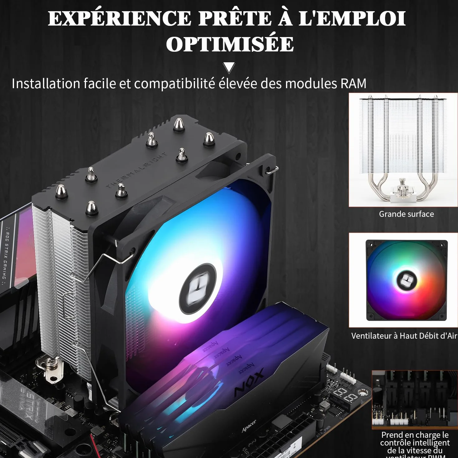 Thermalright Assassin X 120R SE V2 CPU chłodnica powietrza, 4 rury grzewcze, TL-C12C-L V2 PWM, S-FDB, AMD AM4 AM5/Intel LGA 1700/1150/1151/1200