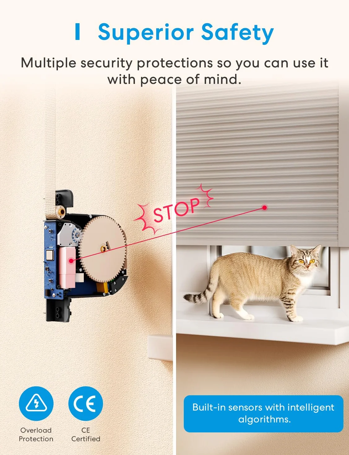Meross Smart Home napęd do rolet zwijarka taśmowa elektryczna podtynkowa 45 kg 6 m² kompatybilny z Apple