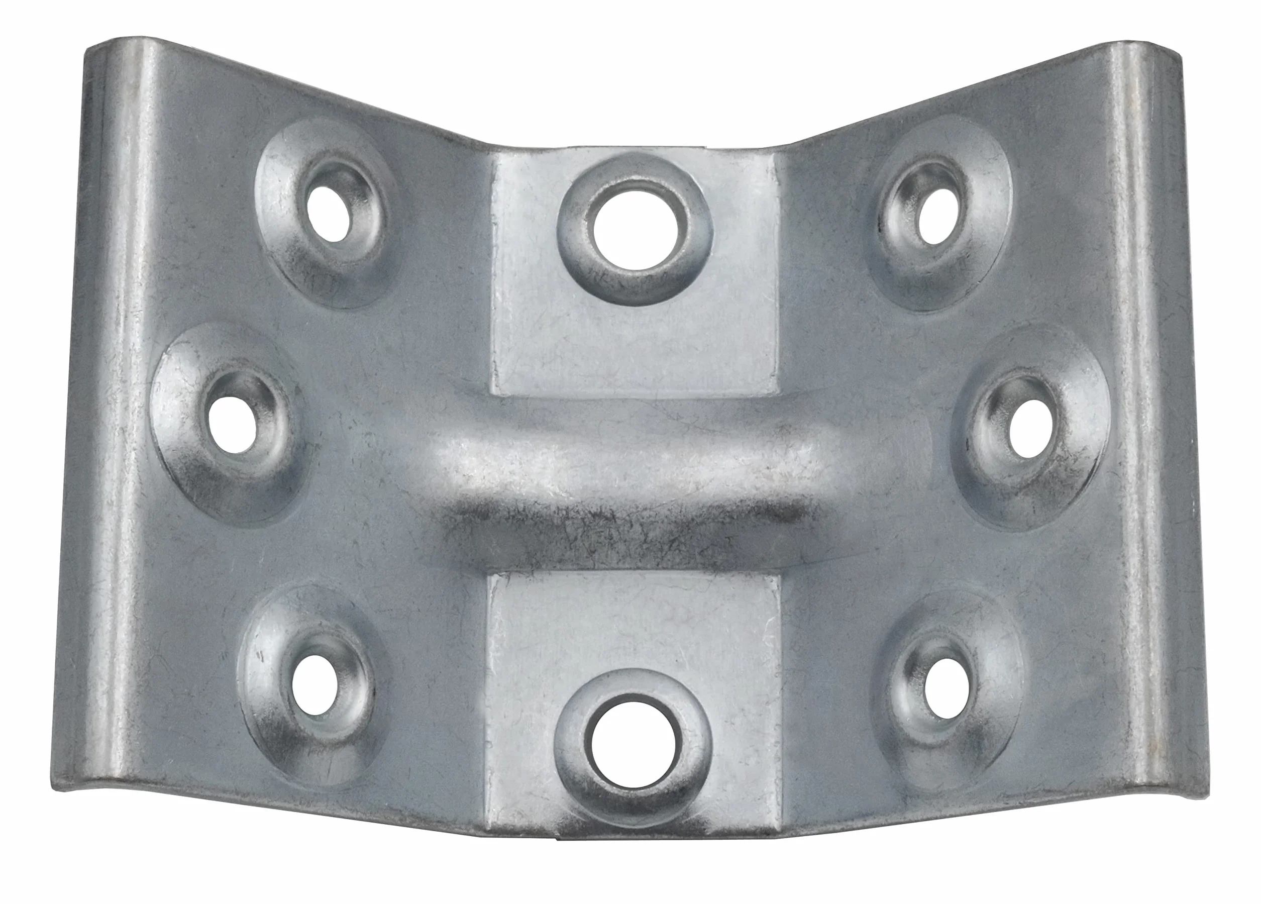 Design61 Zestaw 4 okuć kątowych nóg stołu okucia stołowe stal 103 x 70 mm
