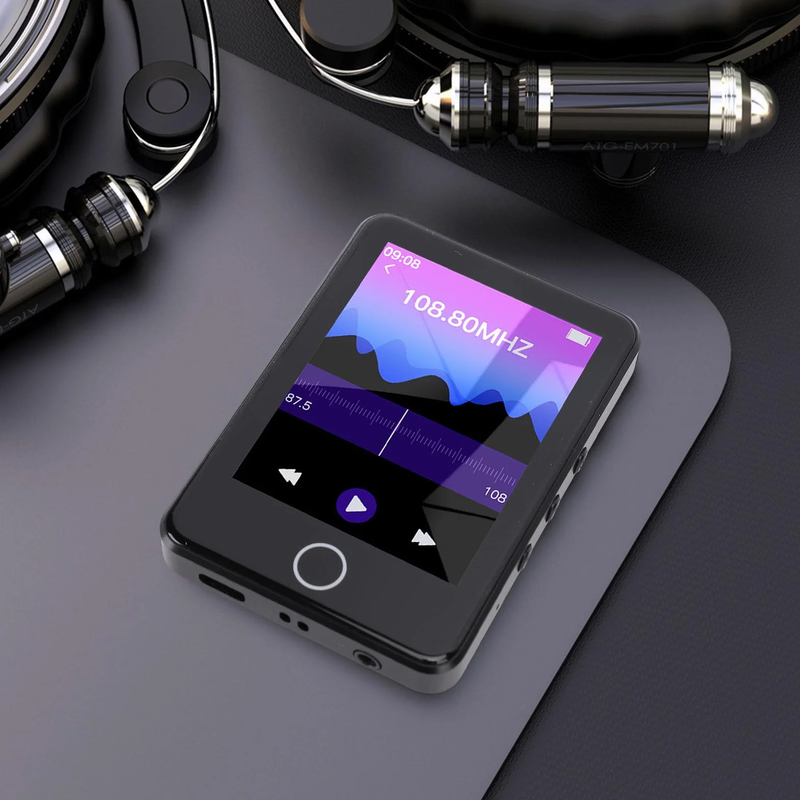 2,4 -calowy Ekran Dotykowy MP4 z Aparatem - Bluetooth Music Player z Dźwiękiem HiFi, 128 GB Rozszerzalna pamięć, Radio FM, Książka E, Kalkulator, Przenośny dla Dzieci, Podróże