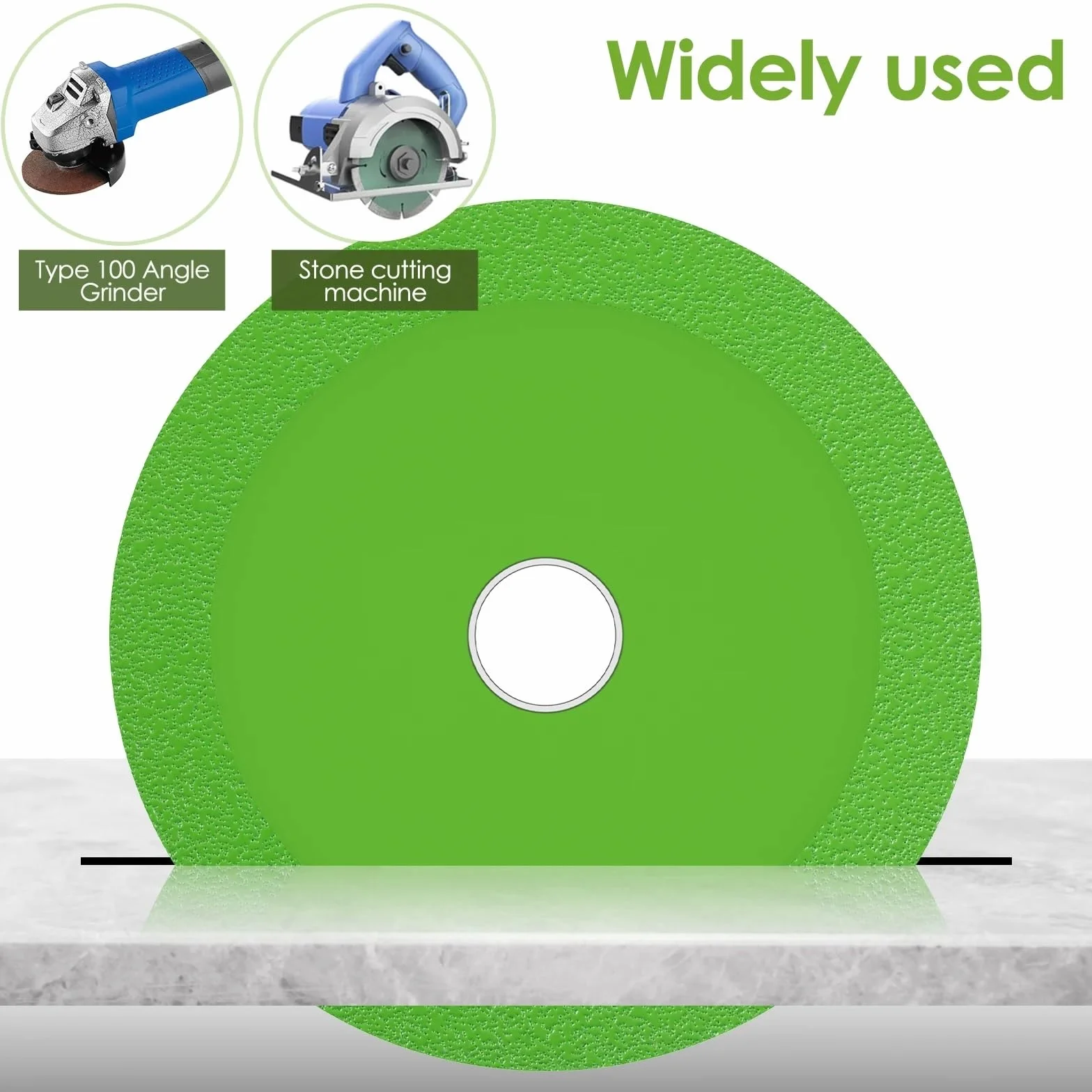 Tarcza do cięcia porcelany, Tarcza do cięcia szkła Diamond Green 3 sztuki 115-125mm(Green 125mm)