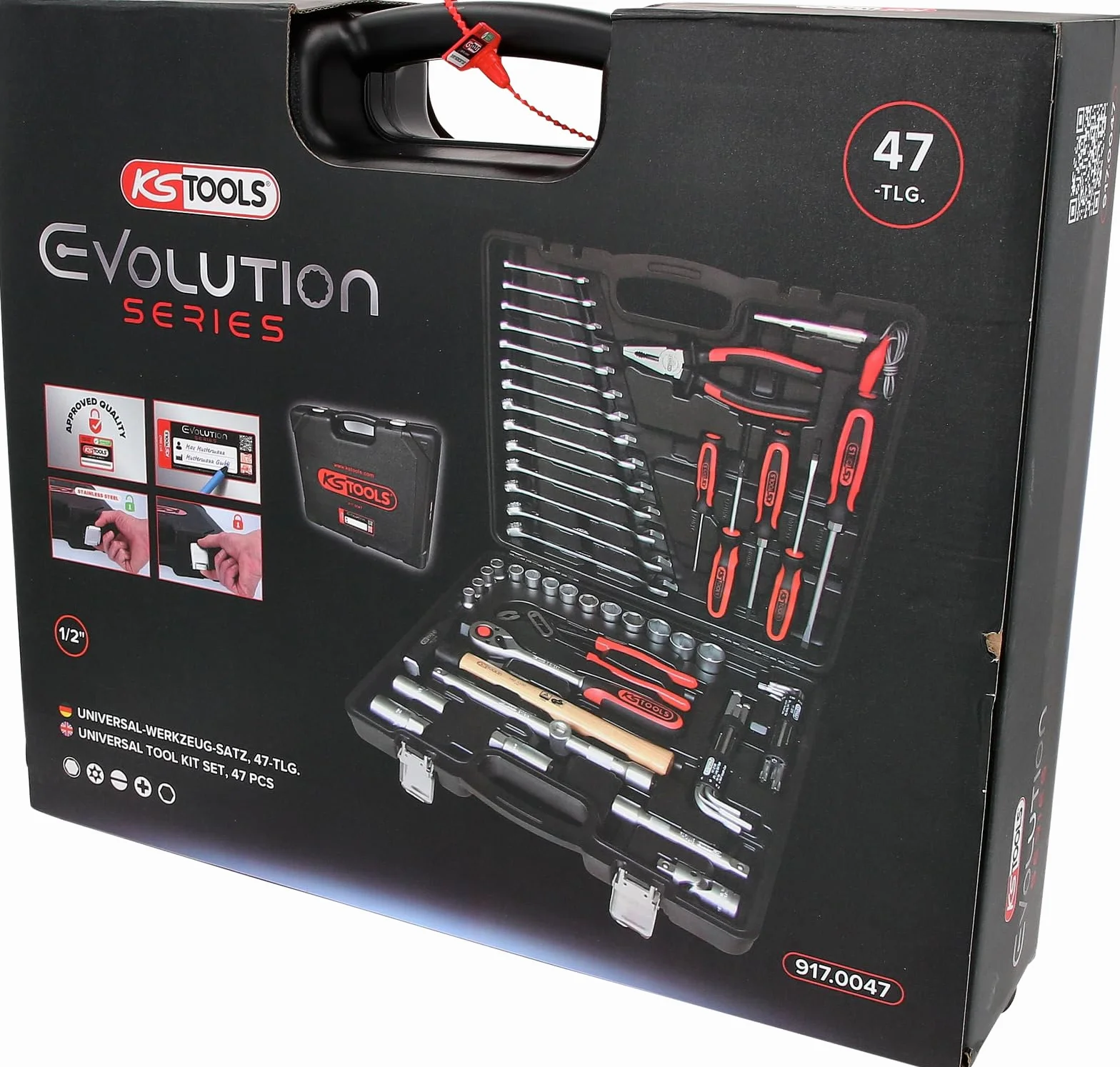 KS Tools 917.0047 1/2" uniwersalny zestaw narzędzi, 47-częściowy