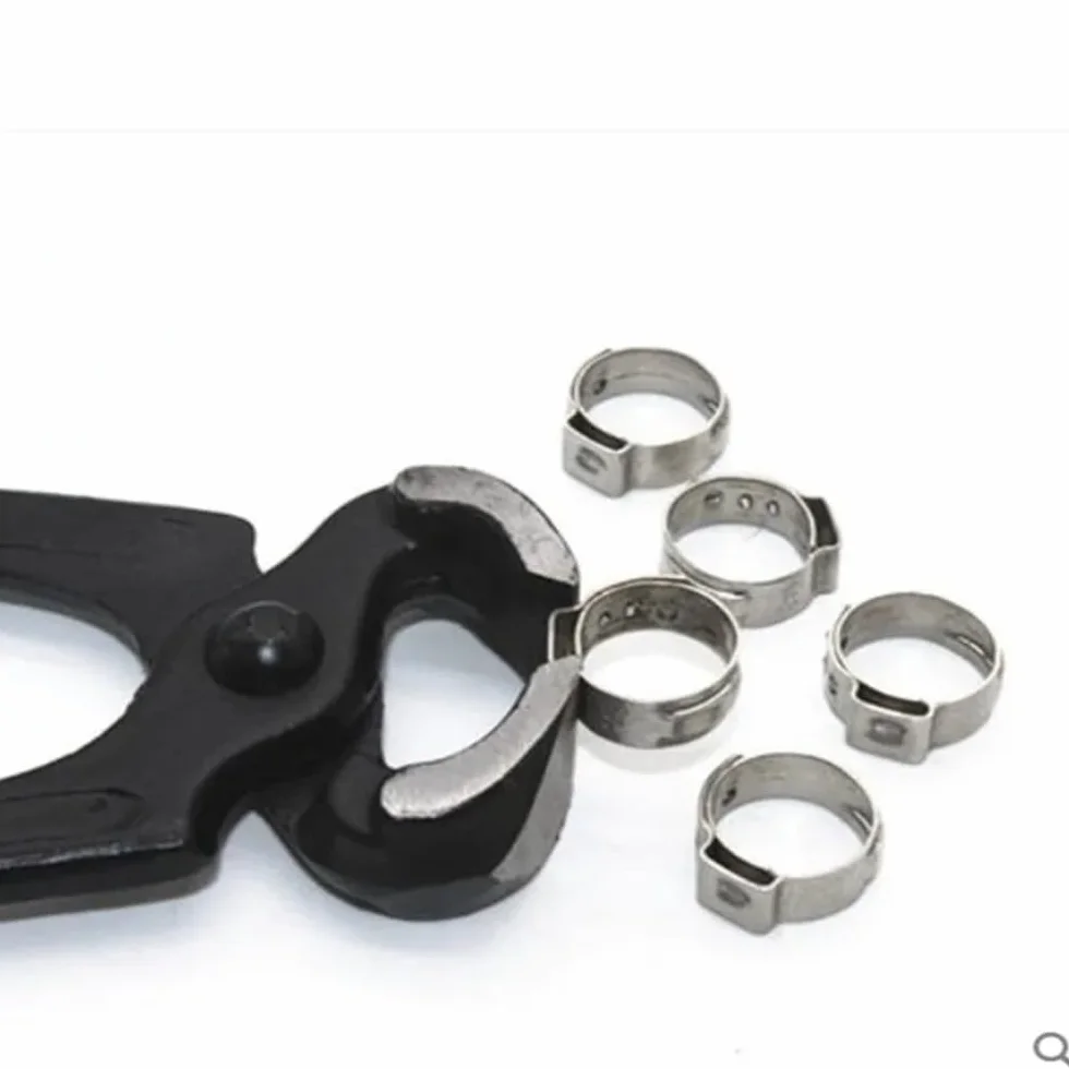 Zaciski do węży, pierścienie zaciskowe, 5-20 szt./partia, 5,3 mm do 50 mm, zacisk do rur ze stali nierdzewnej 304, pojedyncze zaciski do węża do uszu, zestaw pojedynczy, (10,8 13,3 mm, 10 szt.)