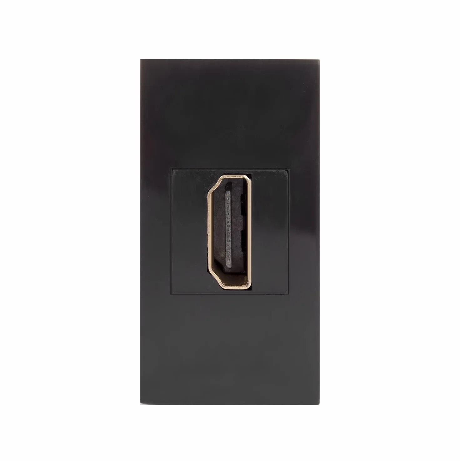 Maclean MCE720B Gniazdo HDMI Modułowe gniazdko ścienne Gniazdo podtynkowe Gniazdo ścienne Montaż podtynkowy (czarny)