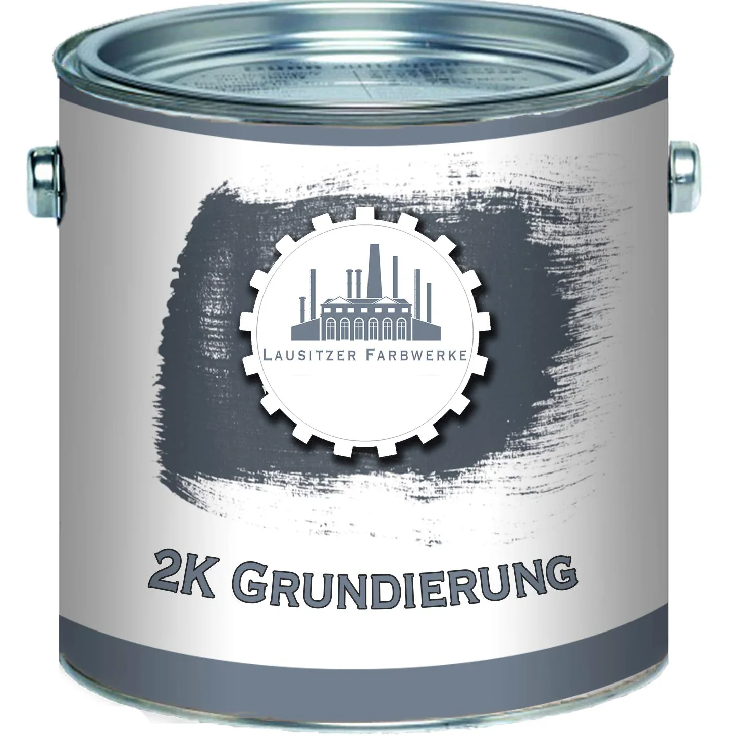 tradycyjny 2-komponentowy podkład kit 2-komponentowa farba gruntująca biała, szara, czarna, dowolny kolor (5 L, Biały) Lausitzer Farbwerke