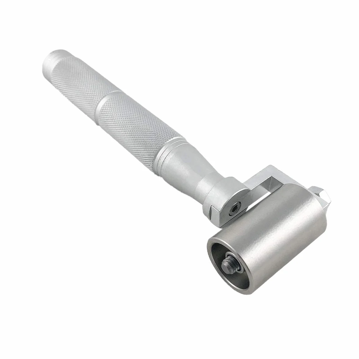 QWORK® Ręczny wałek dociskowy, płaski wałek do szycia ze stali nierdzewnej do uszczelniania krawędzi tapet (40 mm)