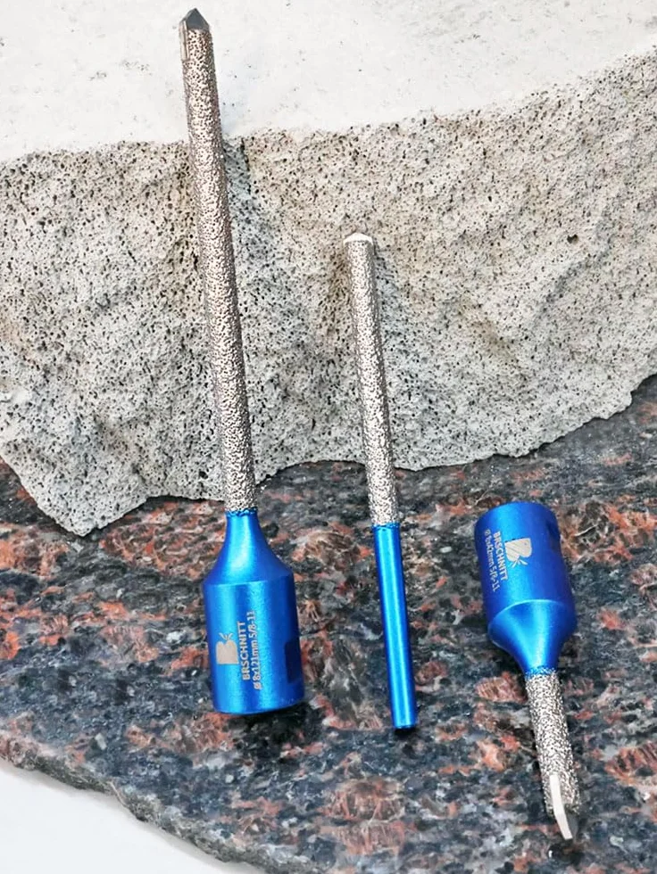 Mörtel Hakenbohrer Mit Hartmetallspitze Diament 8 x 42 mm - 4 sztuki diamentowej fugenfräser do Mauerwerk, Mörtelentfernung, Mauerwerk, Stein, Beton.