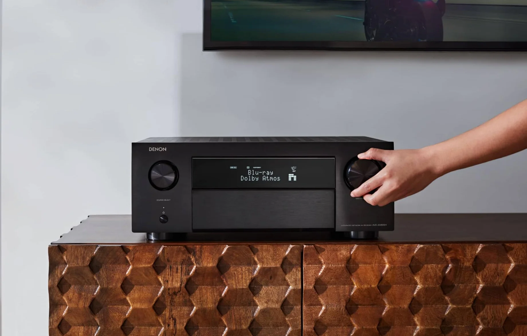 Denon AVC-X4800H Amplituner Av, Czarny, 38,9 x 43,4 x 16,7 cm