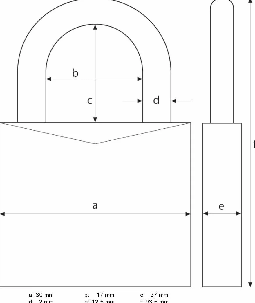 ABUS Zamek kablowy z certyfikatem TSA 148/30, 53094