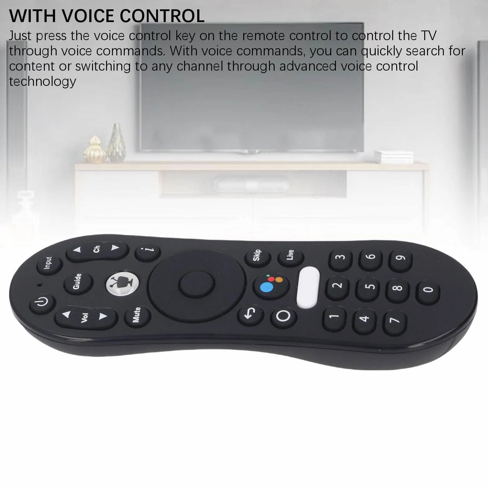 Elprico Uniwersalny Pilot Głosowy Tivo Stream 4K, Sterowanie Mocą i Głośnością dla Android TV